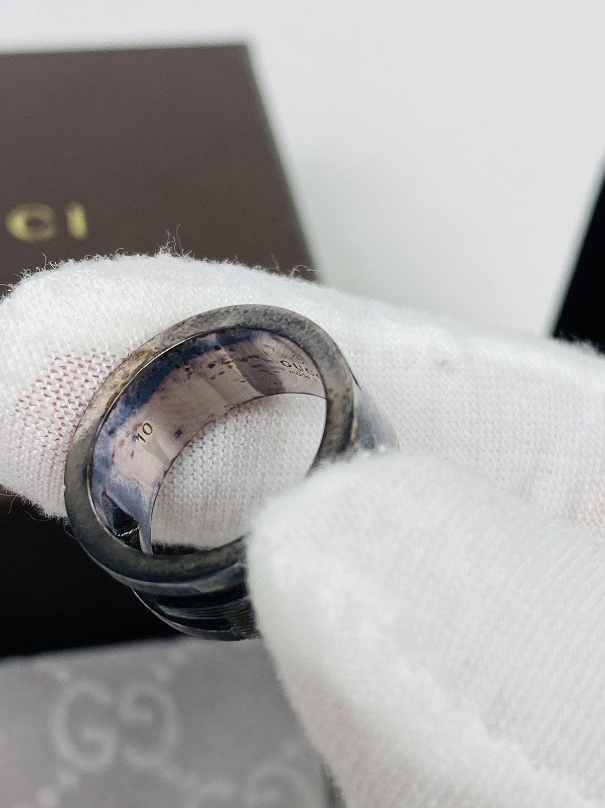 Gucci Gucci .925 Silver G Ring Size IT 10 Size ONE SIZE - 4 Thumbnail