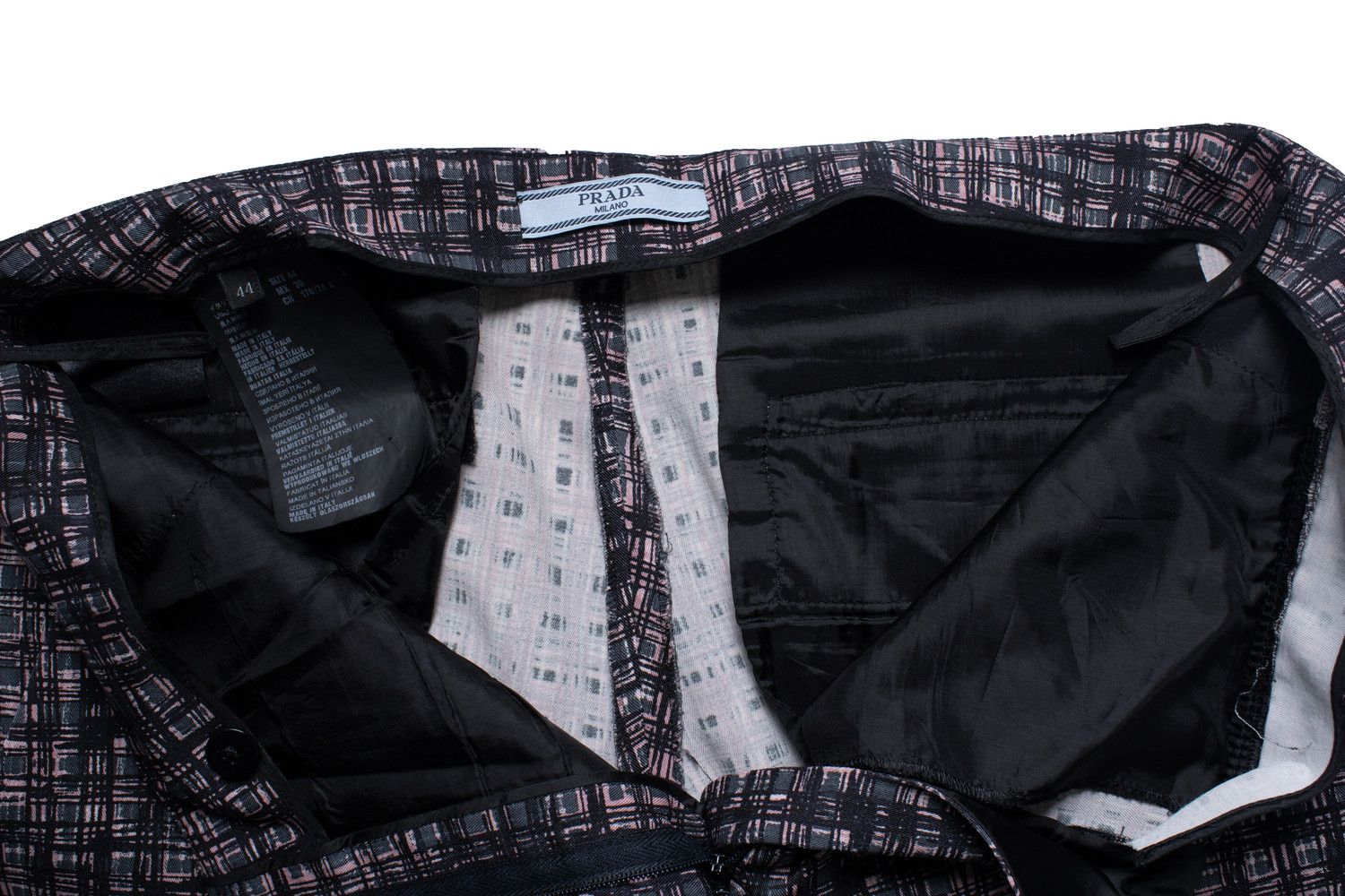 Prada Prada, green and pink graphic printed pantalon Size 32" / US 10 / IT 46 - 6 Thumbnail