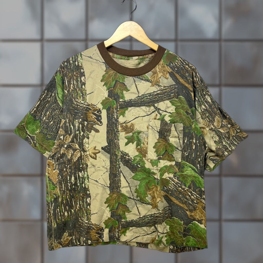 Realtree VINTAGE Real Tree Camo Single Stitch USA T-Shirt XL Mens Size US XL / EU 56 / 4 - 1 Thumbnail