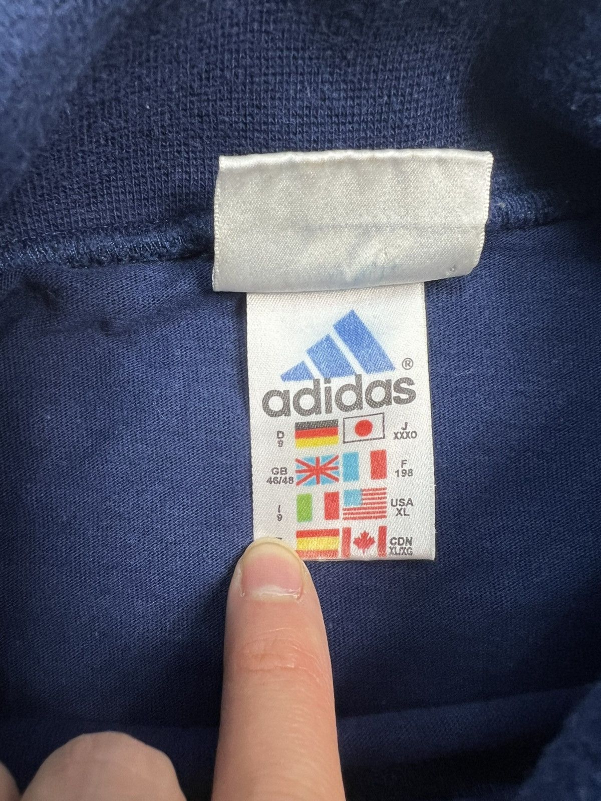 Adidas × Vintage Turtleneck Longsleeve Adidas vintage 90’s navy Size US XL / EU 56 / 4 - 4 Thumbnail