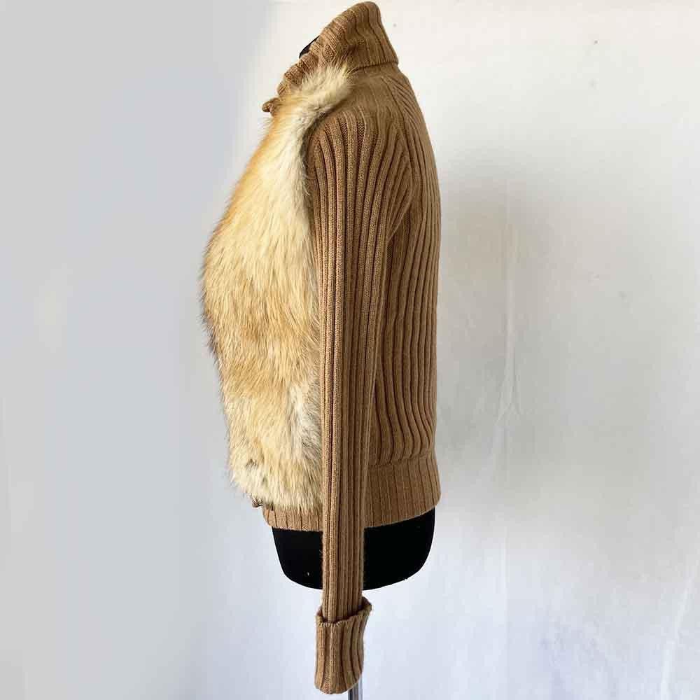 Gucci GUCCI FW2010 Fox Fur Cardigan Jacket Camel Frida Giannini Size M / US 6-8 / IT 42-44 - 5 Thumbnail
