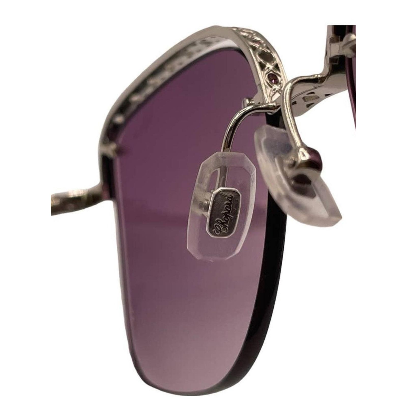 Chopard New Chopard SCHD45S 0579 Silver Frame Sunglasses Size ONE SIZE - 6 Thumbnail
