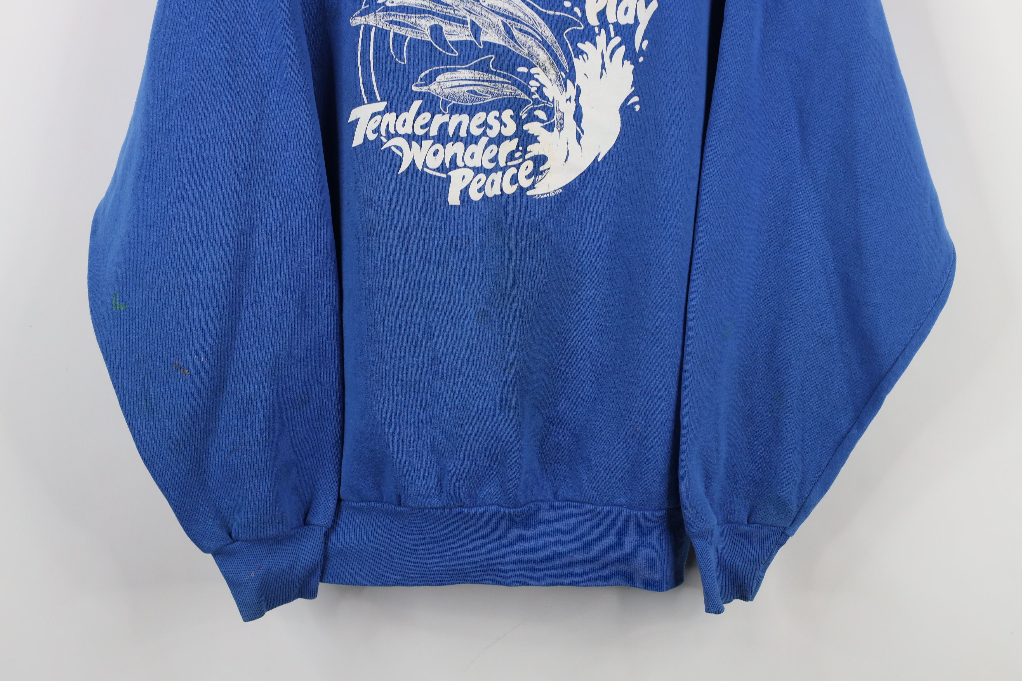 Vintage Vintage 90s Streetwear Free Willy Orca Whales Sweatshirt USA Size L / US 10 / IT 46 - 3 Thumbnail