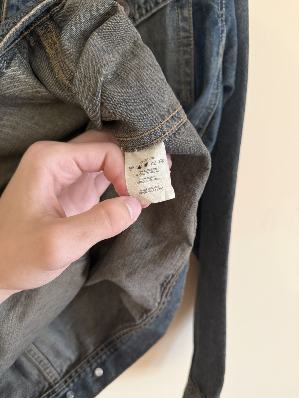 Oakley × Vintage VTG Oakley Distressed Denim Blue Jean Jacket Y2K Industrial Size US M / EU 48-50 / 2 - 7 Thumbnail
