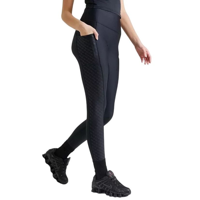Under Armour Women's Under Armour Emboss Black Leggings - Size XS - New Size 24" / US 00 / IT 34 - 1 Thumbnail