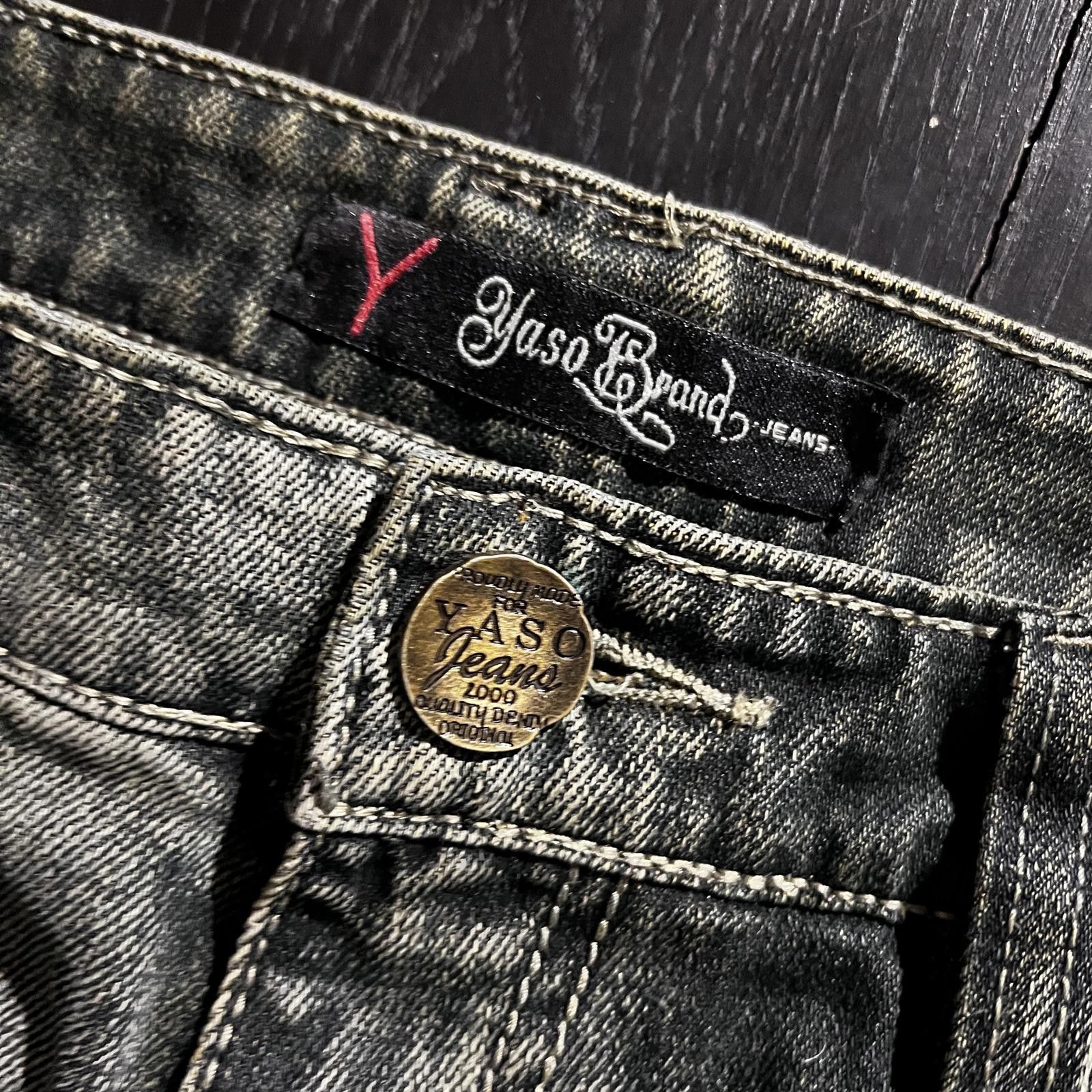 Yasuyuki Ishii Yaso Distressed Jeans Embroidered Blue Size US 34 / EU 50 - 4 Thumbnail
