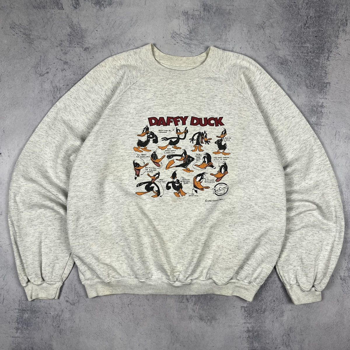Vintage Vintage Duffy Duck Warner Bros cartoon sweatshirt 1994 Size US M / EU 48-50 / 2 - 2 Thumbnail