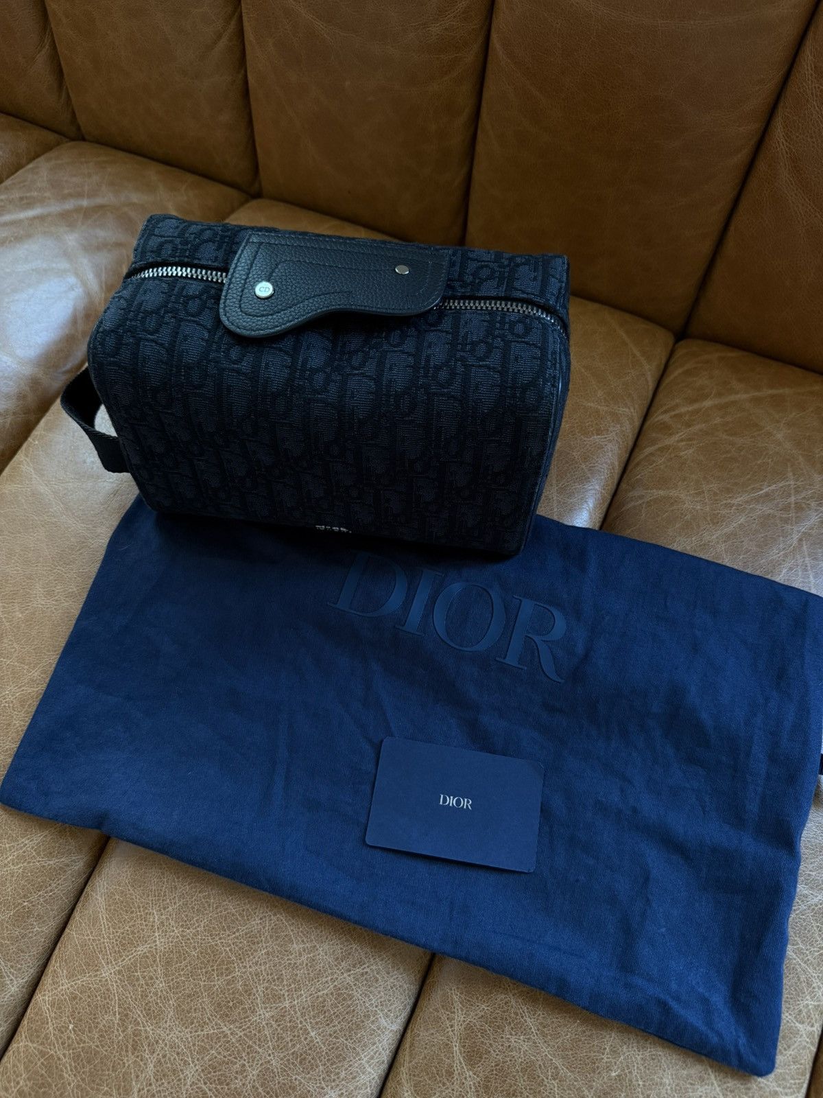 Dior Black Oblique Saddle Pouch Size ONE SIZE - 11 Thumbnail