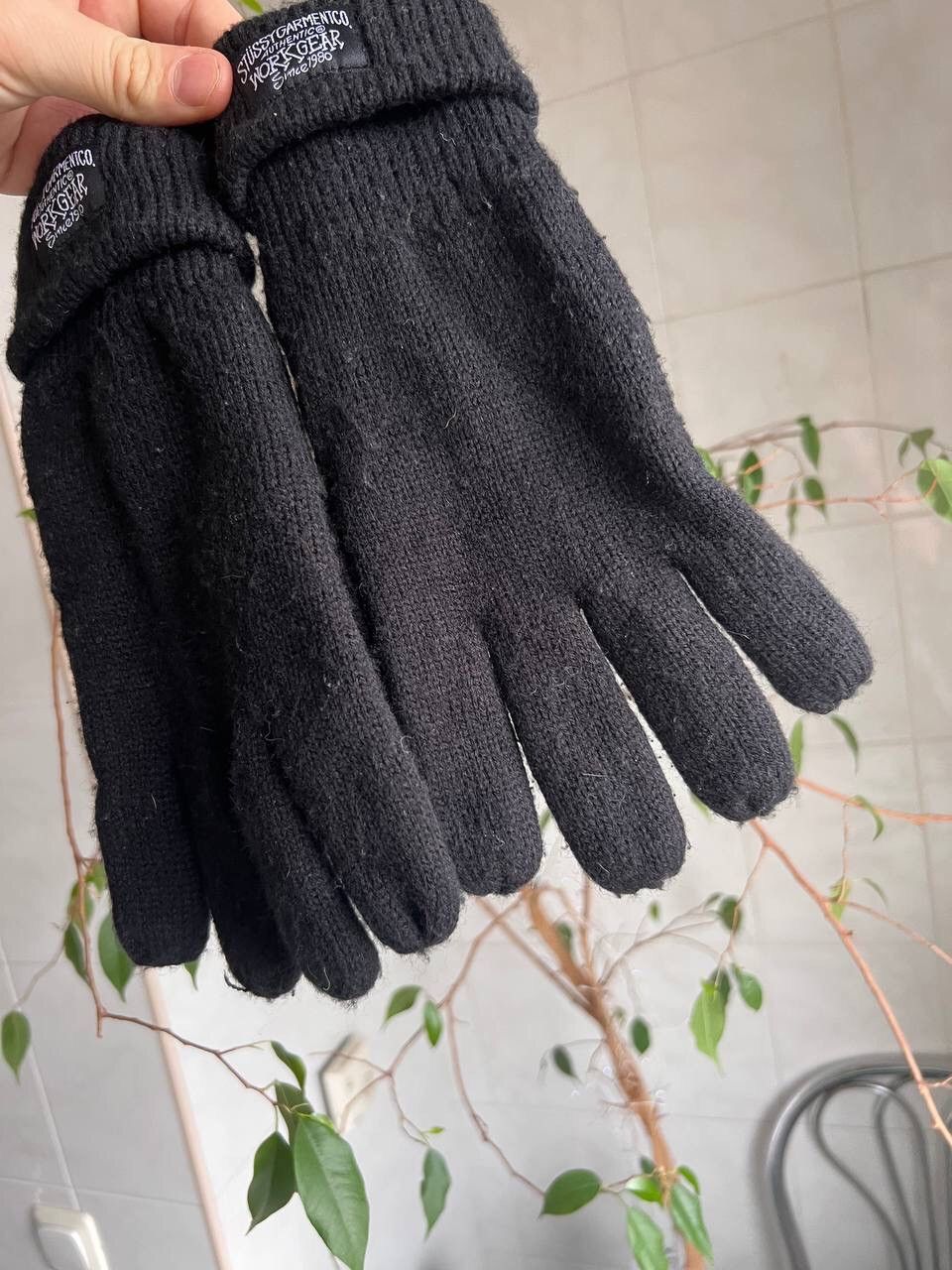 Stussy Stussy Vintage 1990s Black Work Gloves Y2K Skateboarding Size ONE SIZE - 6 Thumbnail