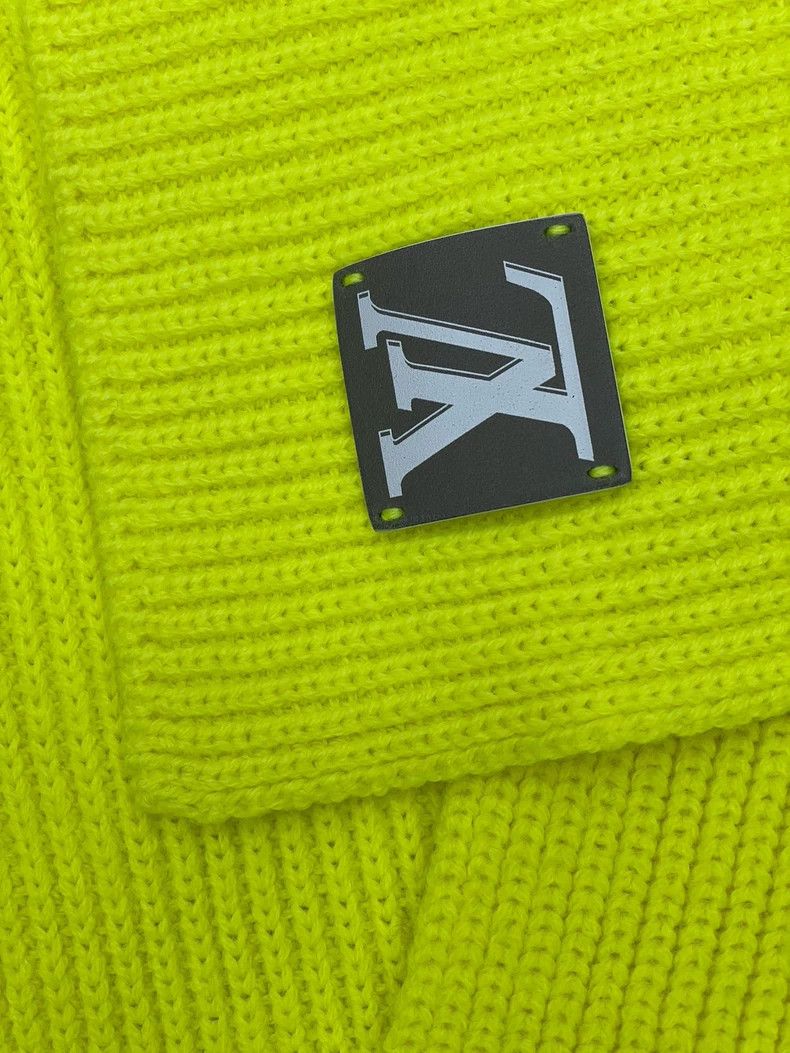 Louis Vuitton Louis Vuitton Leather logo solid knit scarf 2504-Nextarrow Size ONE SIZE - 3 Thumbnail