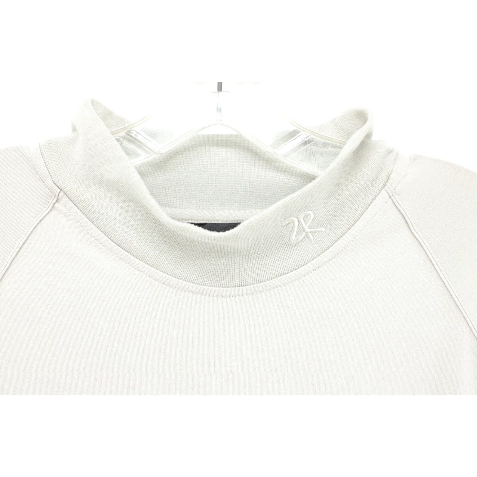 Vintage Zero Restriction Shirt Mens Large Beige Mock Neck Golf Shirt Performance Stretch Size US L / EU 52-54 / 3 - 2 Thumbnail