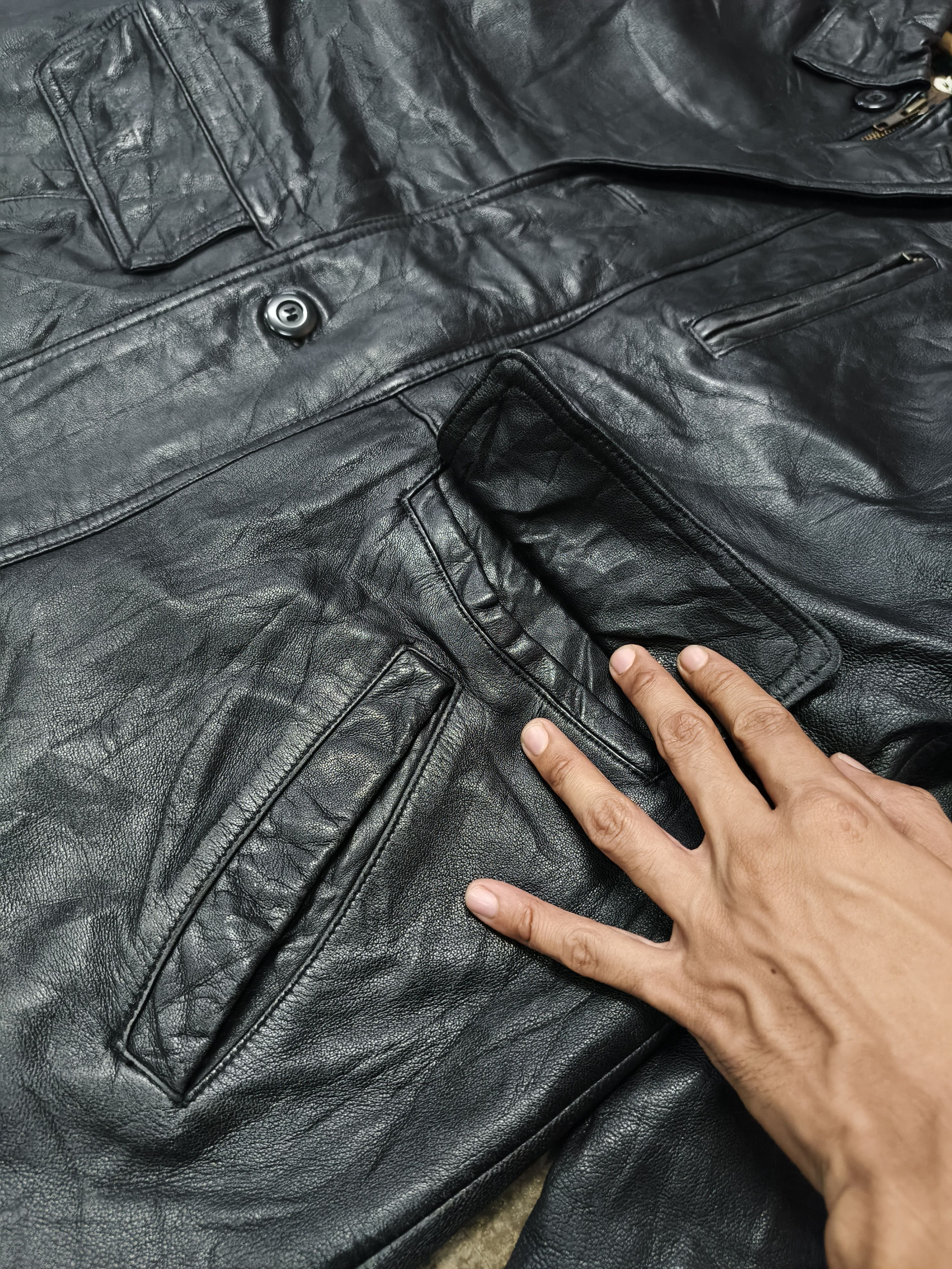 Japanese Brand POLO CLUB BLACK COAT JACKET LEATHER Size US L / EU 52-54 / 3 - 4 Thumbnail