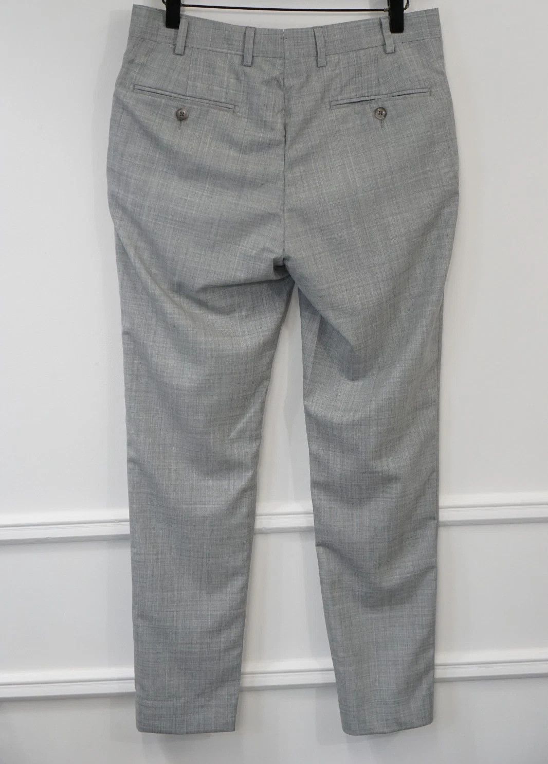 Suitsupply Men Suitsupply Pants Grey Wool S120 Soho Turn Up UK/US36 Size 36R - 2 Thumbnail