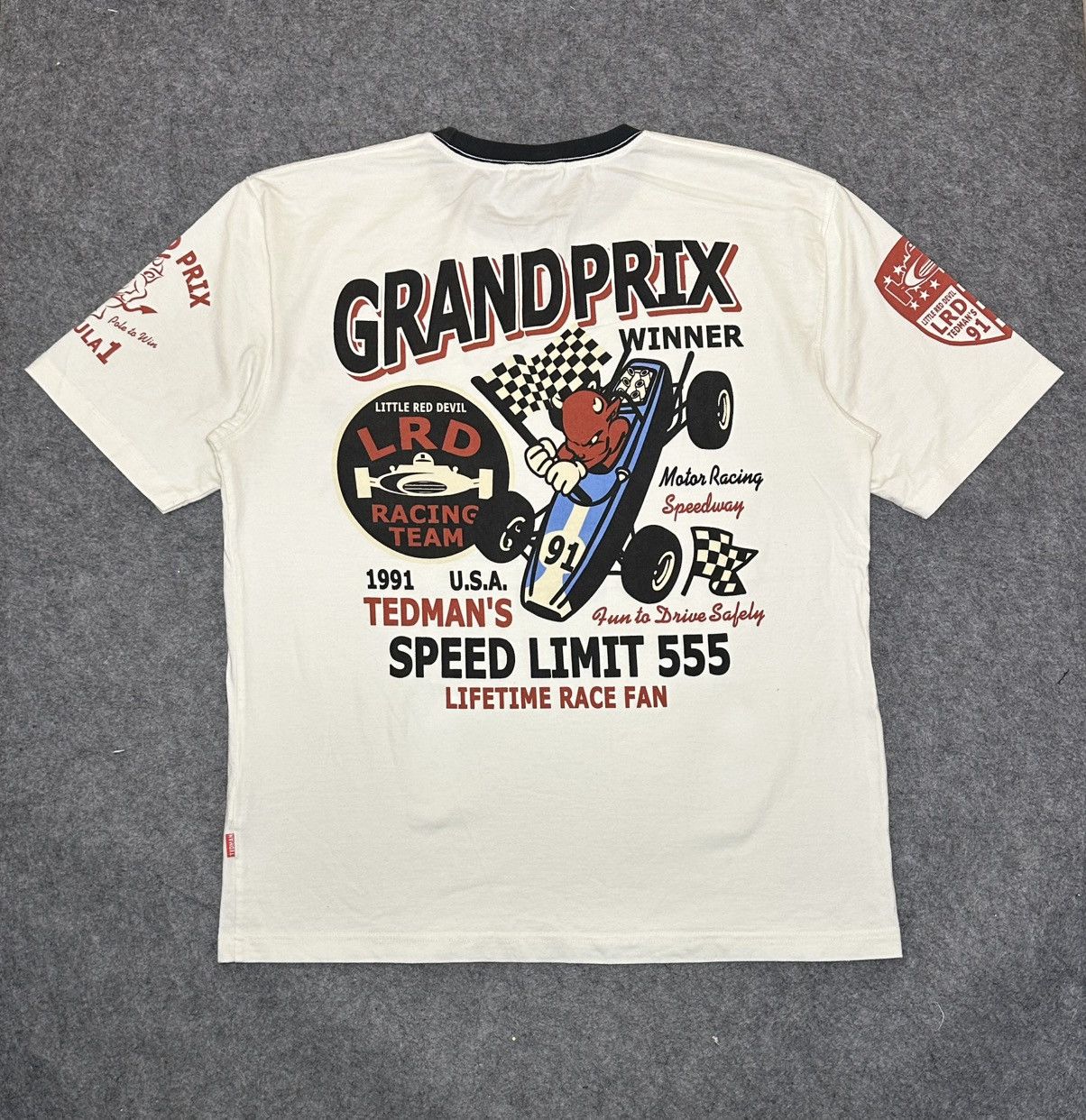 Tedman Tedman's Lucky Clothing motorsport graphic t-shirt. Size US S / EU 44-46 / 1 - 1 Thumbnail