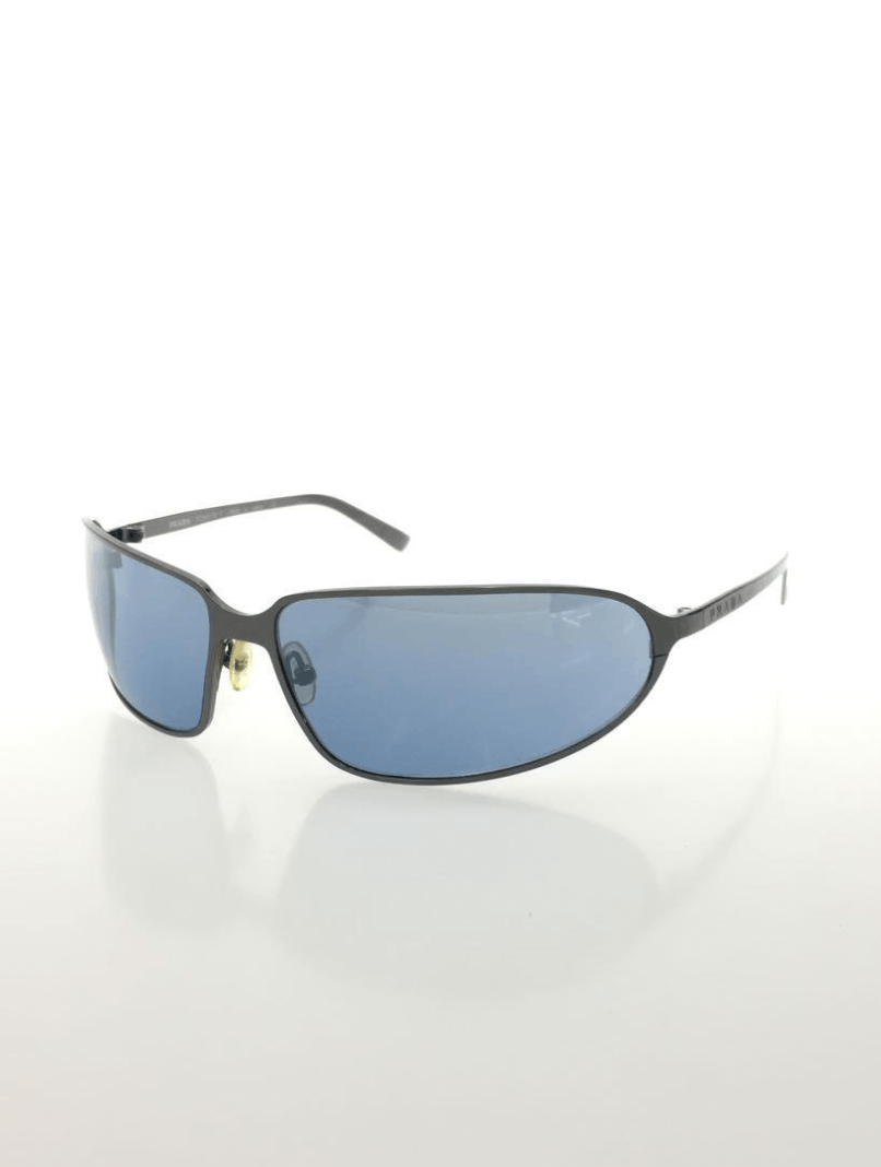 PRADA Sunglasses SPR 52D Star Sport Metal Shield Oval Wrap