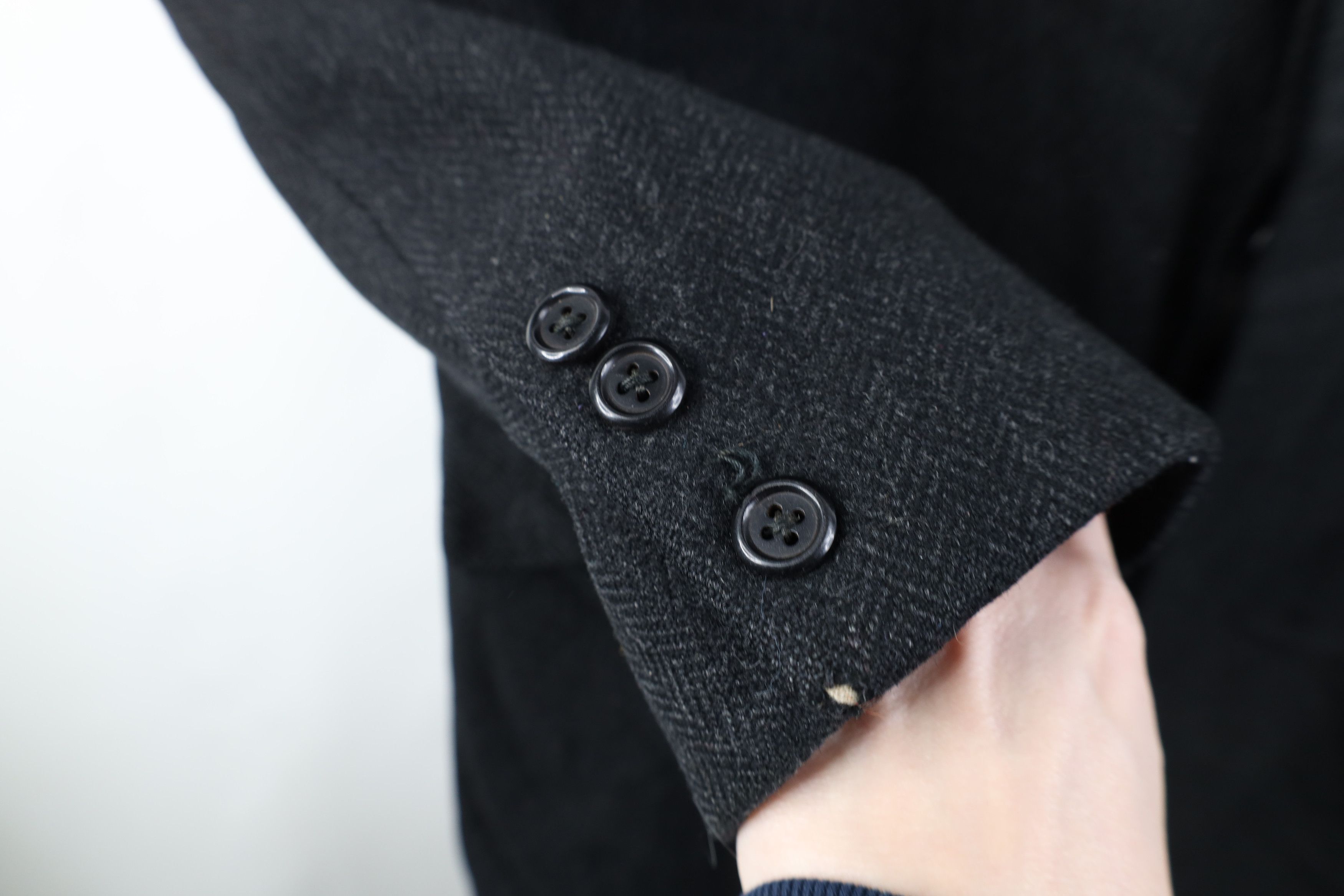 Vintage Vintage 20s 30s De Pinna Herringbone Overcoat Jacket USA Size US L / EU 52-54 / 3 - 5 Thumbnail