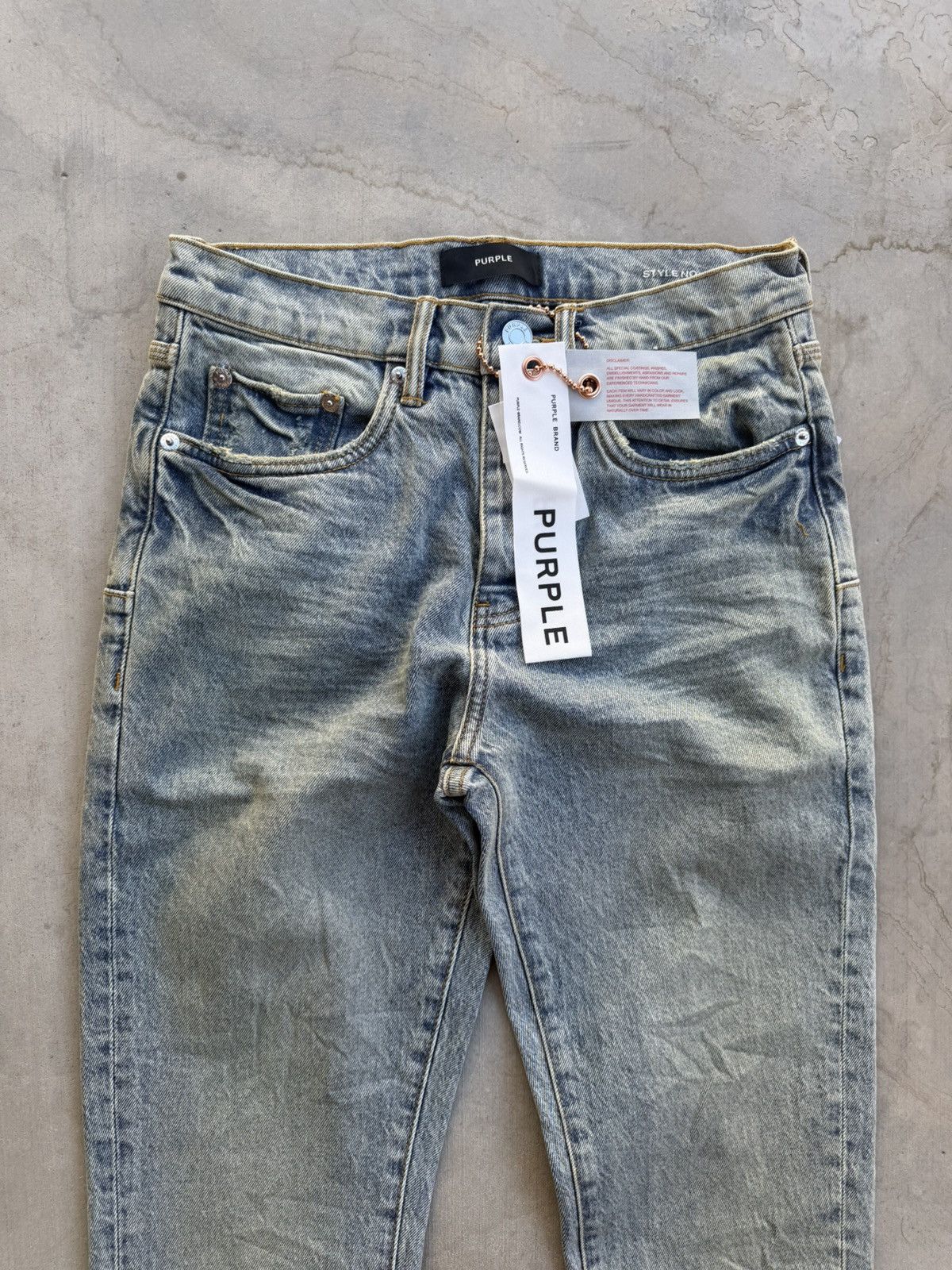 Purple Brand Purple Brand P005 Polished Pumice Denim Jeans Blue Size 28 Size US 28 / EU 44 - 3 Thumbnail