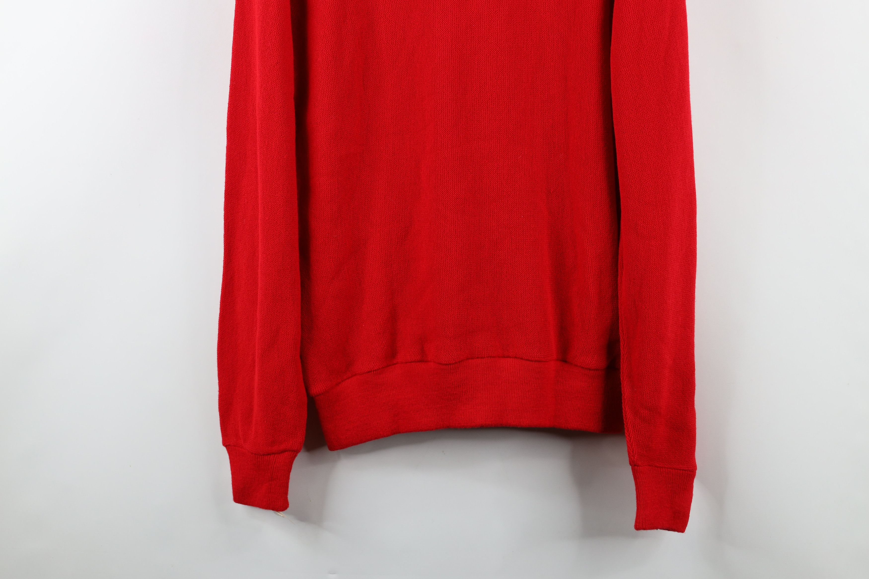 Vintage Deadstock Vintage 70s 80s Streetwear V-Neck Sweater Red USA Size US M / EU 48-50 / 2 - 11 Thumbnail
