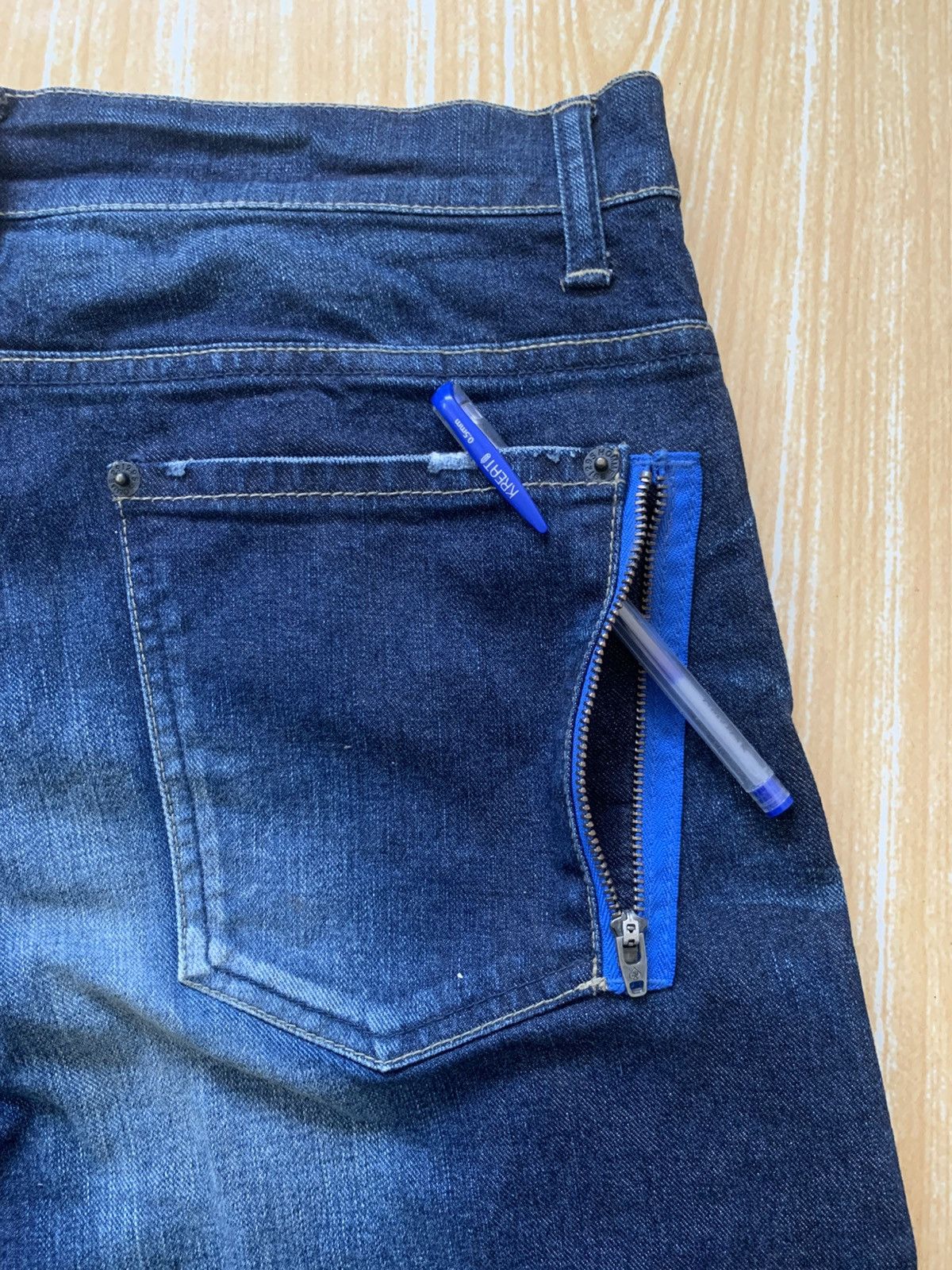 Designer × Japanese Brand 🔥 291295 Homme Japanese Brand Denim Pants New With Tag Size US 34 / EU 50 - 17 Thumbnail