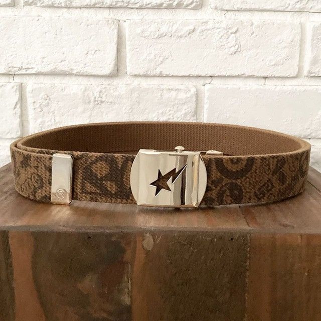 Bape BAPE STA LOGO GI belt gold buckle a bathing ape NIGO Size ONE SIZE - 1 Thumbnail