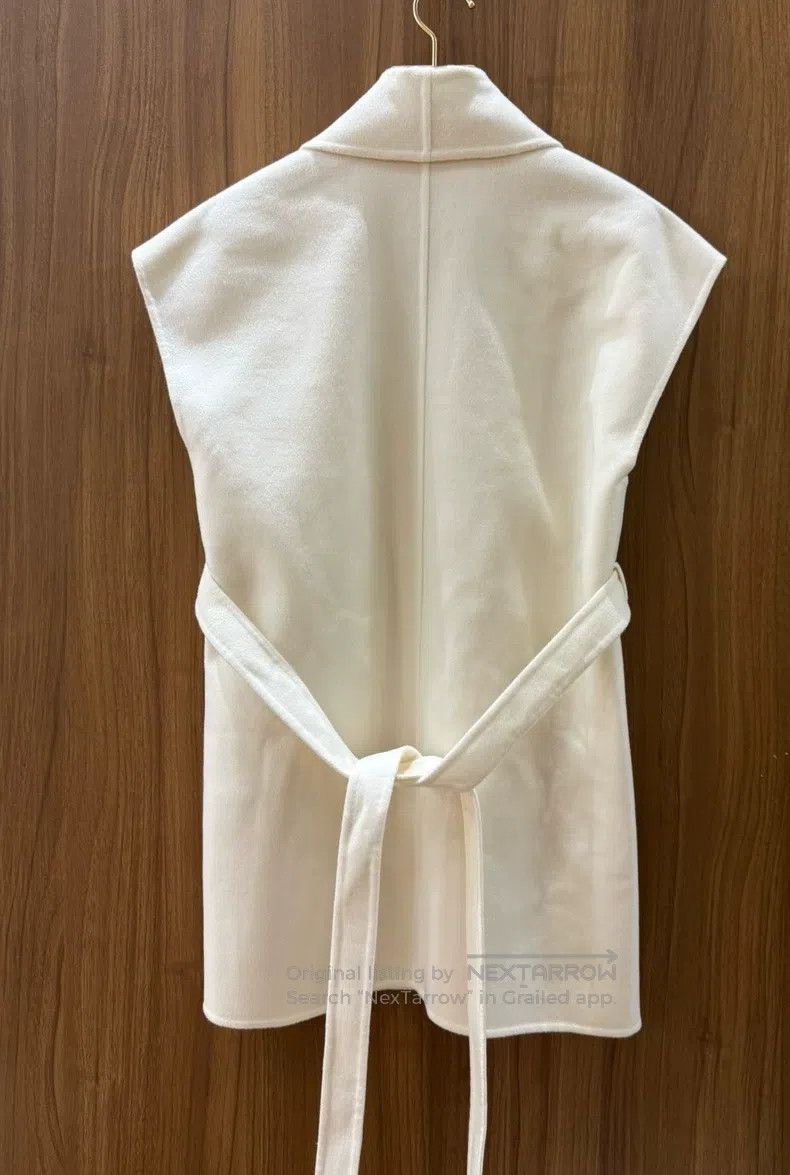 Hermes Hermes White Cashmere Vest Size 4XL / US 24-26 - 2 Thumbnail