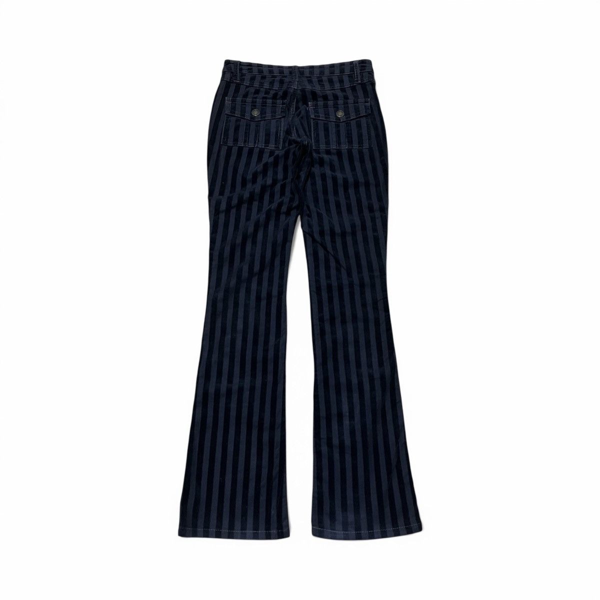 Japanese Brand Stripped Flared Corduroy Pants Camel Road Size US 27 - 5 Thumbnail