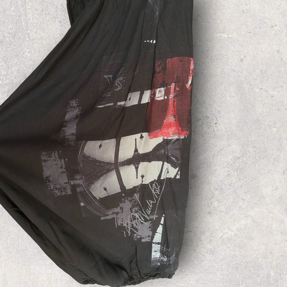 Yohji Yamamoto Y’s Rayon Eiffel Tower Print Wide Leg Pants Size US 32 / EU 48 - 2 Thumbnail