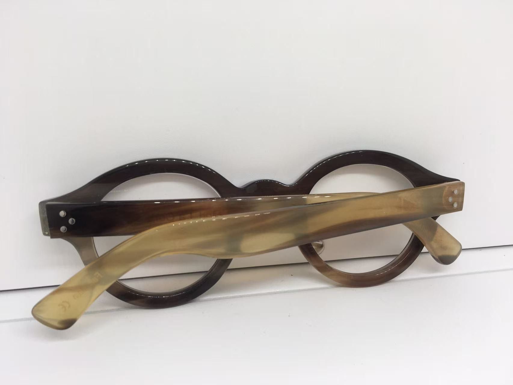 Lesca Lunetier Lesca Lunetier Genuine Horn CORBUSIER Architect Eyeglasses Size ONE SIZE - 9 Thumbnail