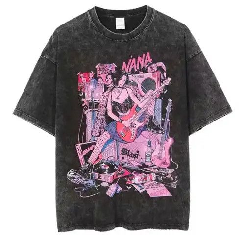 VIBE Japanese Anime Rocker Band Nana Osaki T-shirt Graphic Tees Size US L / EU 52-54 / 3 - 6 Thumbnail