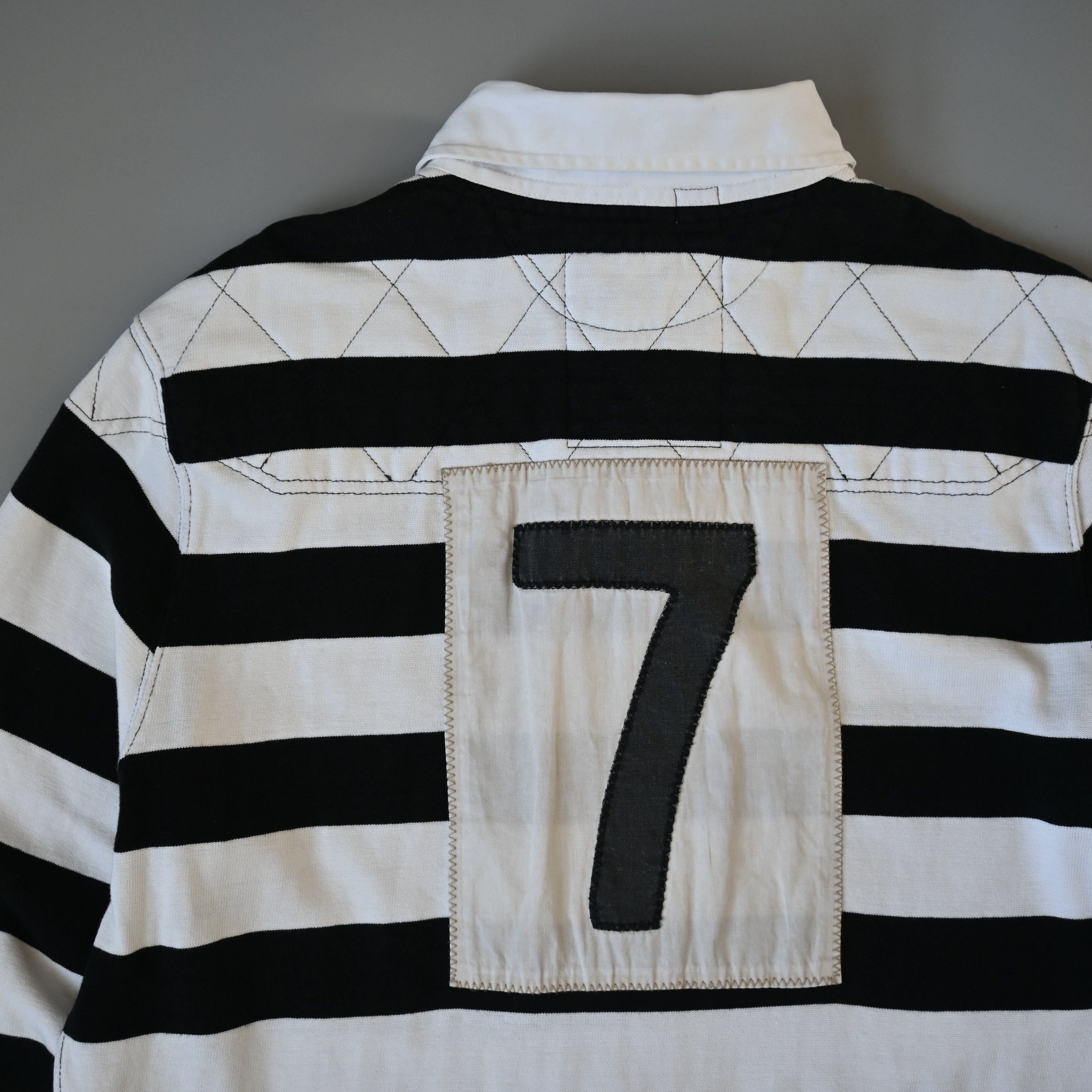 Polo Ralph Lauren Ralph Lauren cotton&viscose quilted rugby shirt, XL, canoe Size US XL / EU 56 / 4 - 3 Thumbnail