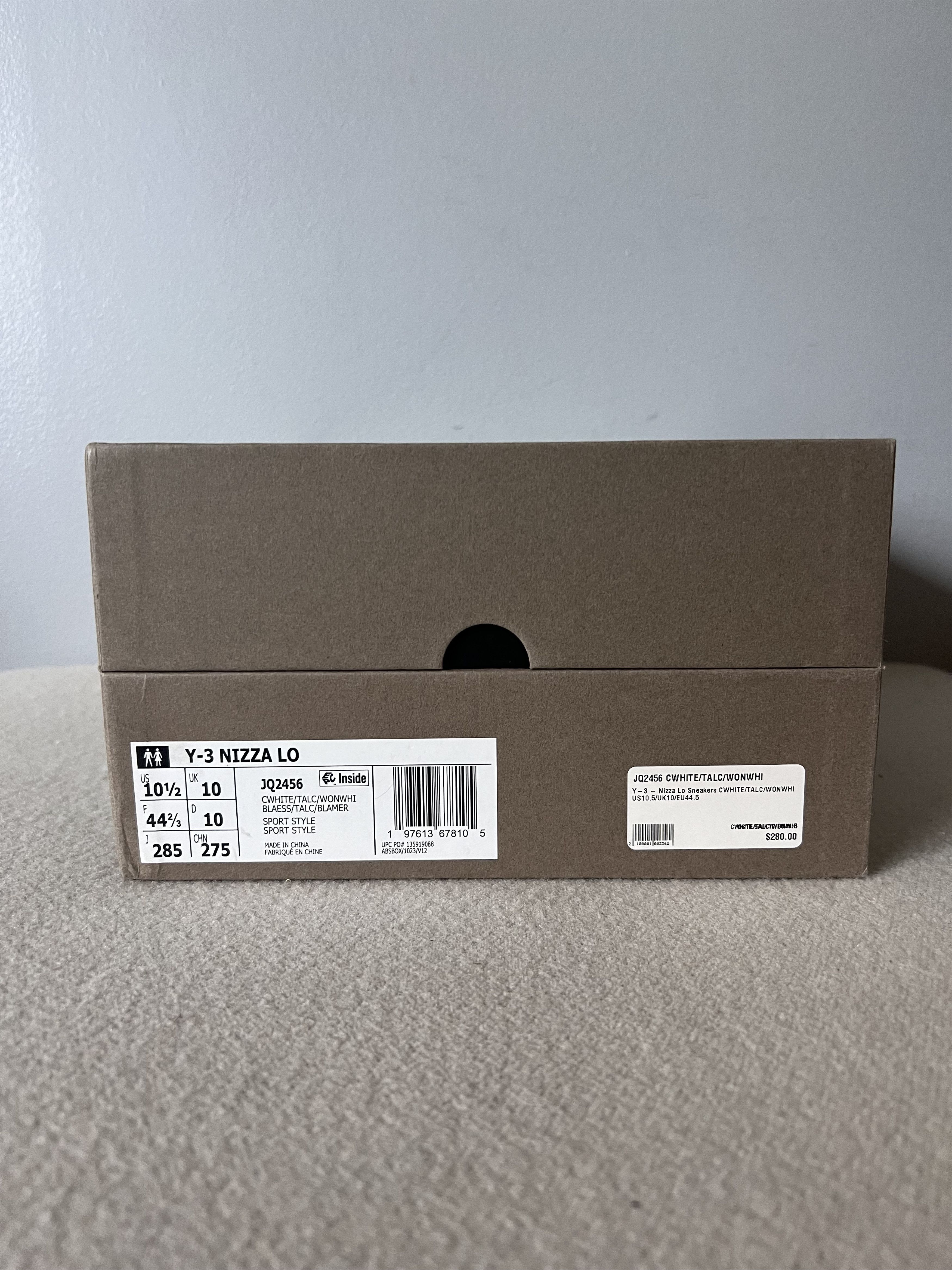 Y-3 Adidas Y-3 Nizza Low in White Talc Size US 10.5 / EU 43-44 - 8 Thumbnail