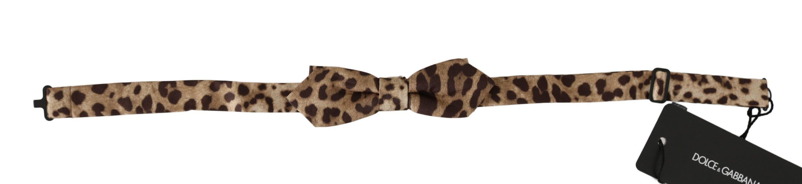 Dolce & Gabbana Exquisite Silk Leopard Print Bow Men's Tie Size ONE SIZE - 1 Thumbnail
