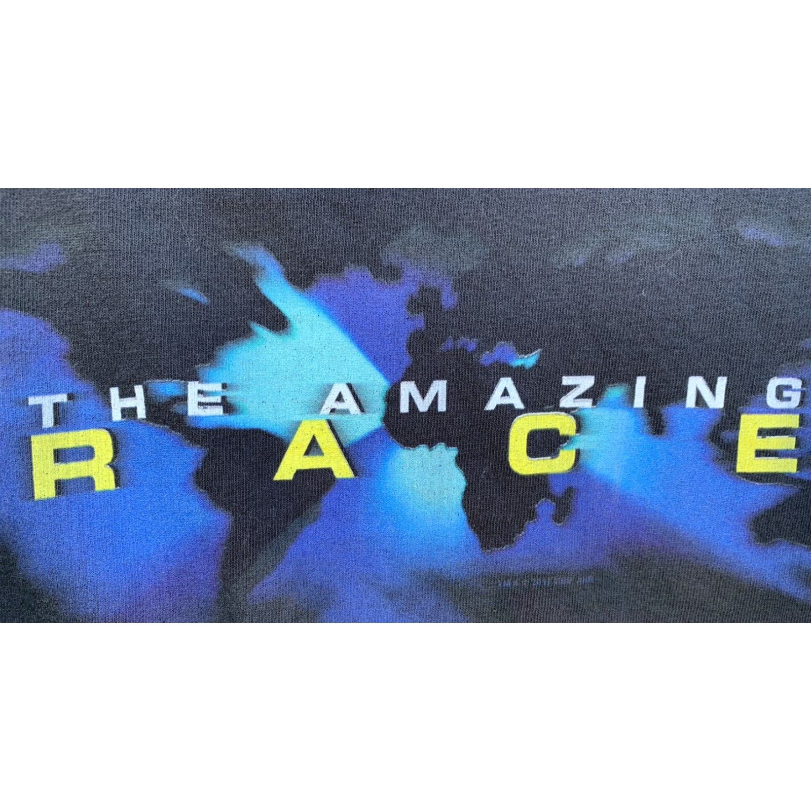 Delta The Amazing Race T-Shirt 100% Preshrunk Cotton Adult L Black Delta T-Shirt Unisex Adults Short Sleeve Retro TV Graphic Print Size US L / EU 52-54 / 3 - 2 Thumbnail