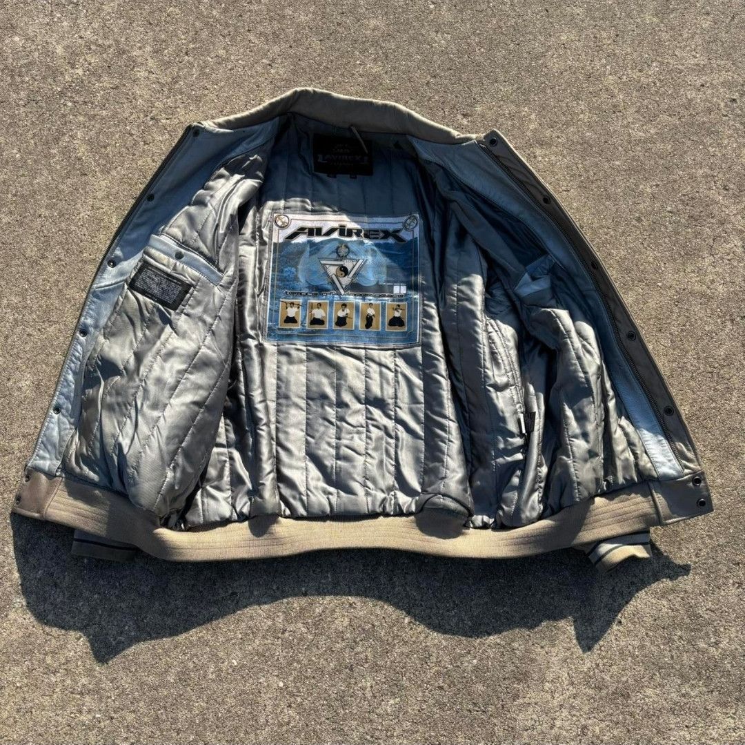 Avirex Vintage 3XL Avirex Temple of Inner Peace Leather Jacket Size US XXL / EU 58 / 5 - 3 Thumbnail