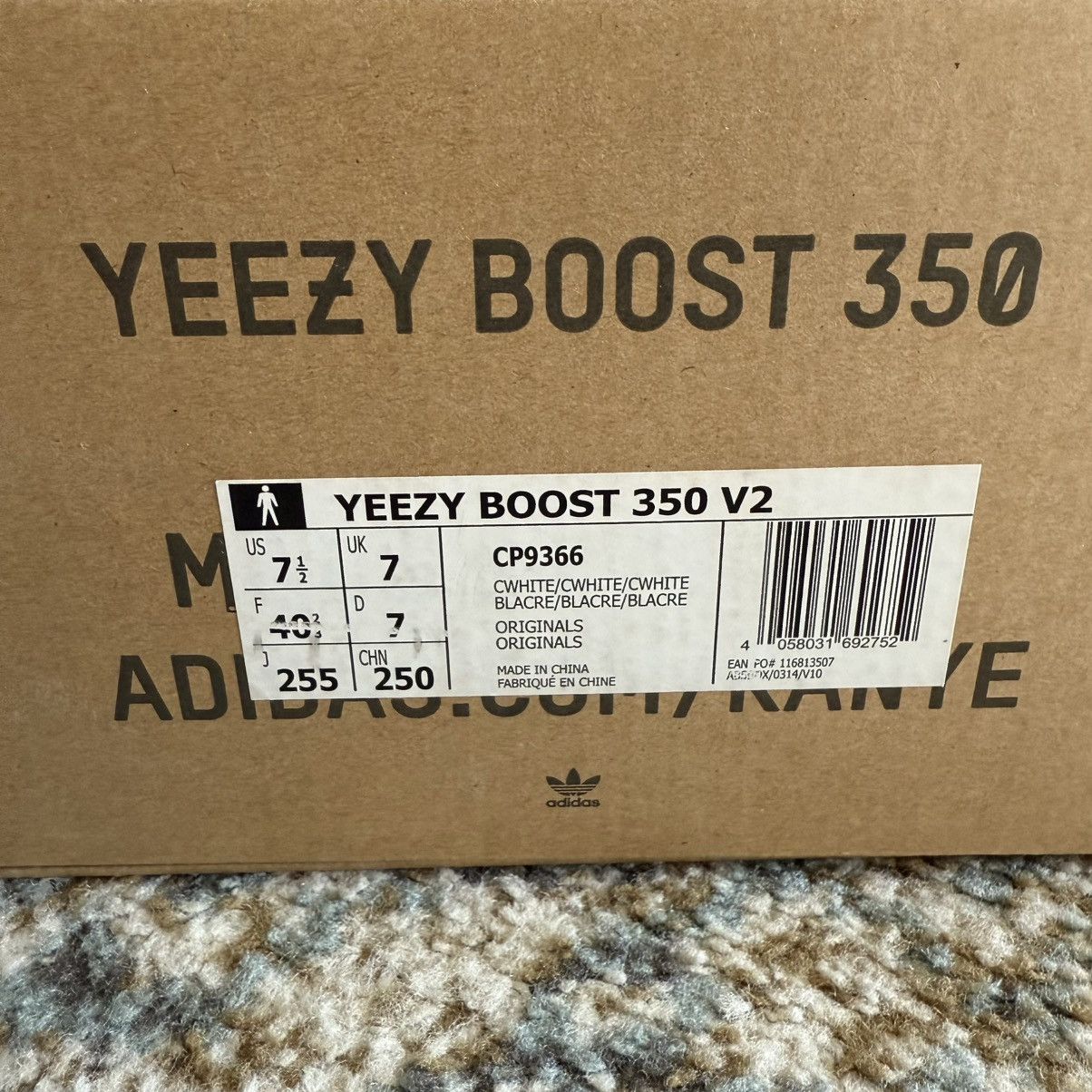 Adidas Adidas Yeezy Boost 350 V2 ‘Cream White’ Size US 7.5 / EU 40-41 - 12 Thumbnail