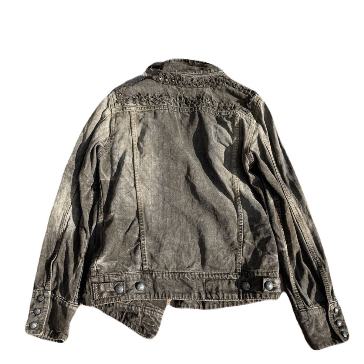 If Six Was Nine 2000s Japanese archive Vkei Distressed Stud Jacket Y2K Size US S / EU 44-46 / 1 - 4 Thumbnail
