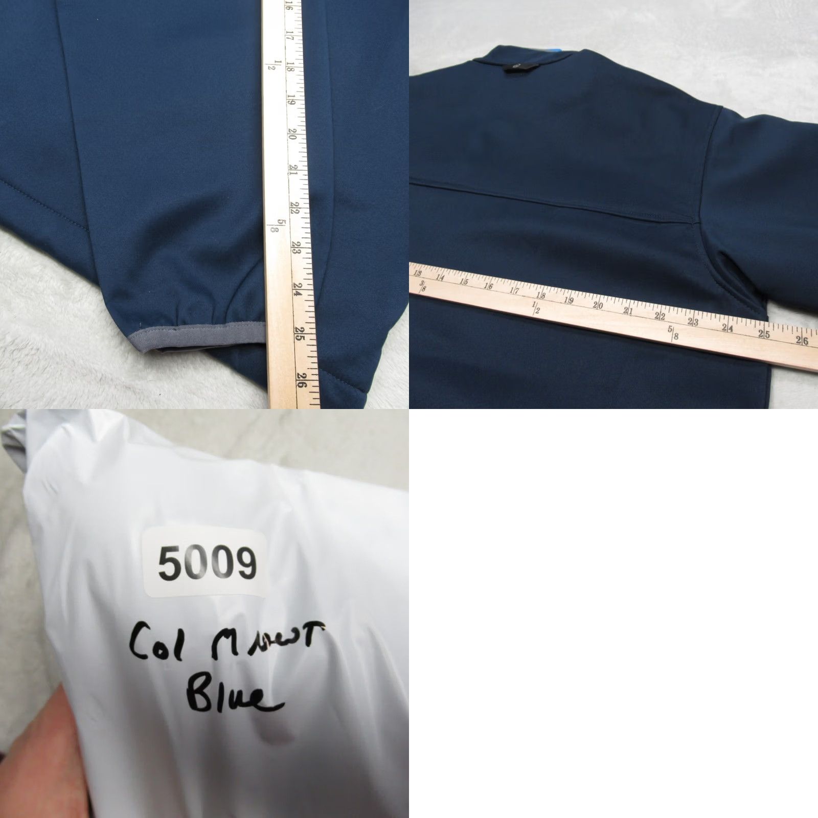 Vintage Columbia Jacket Mens Large Blue Softshell Water Resistant Wind Full Zip Logo NEW Size US L / EU 52-54 / 3 - 9 Thumbnail