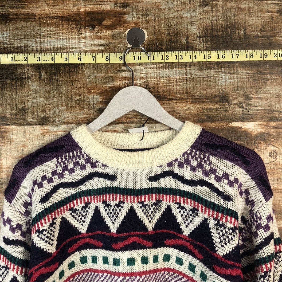 Homespun Knitwear Japan art design vintage Purple Knitwear #A2006 Size US S / EU 44-46 / 1 - 4 Thumbnail