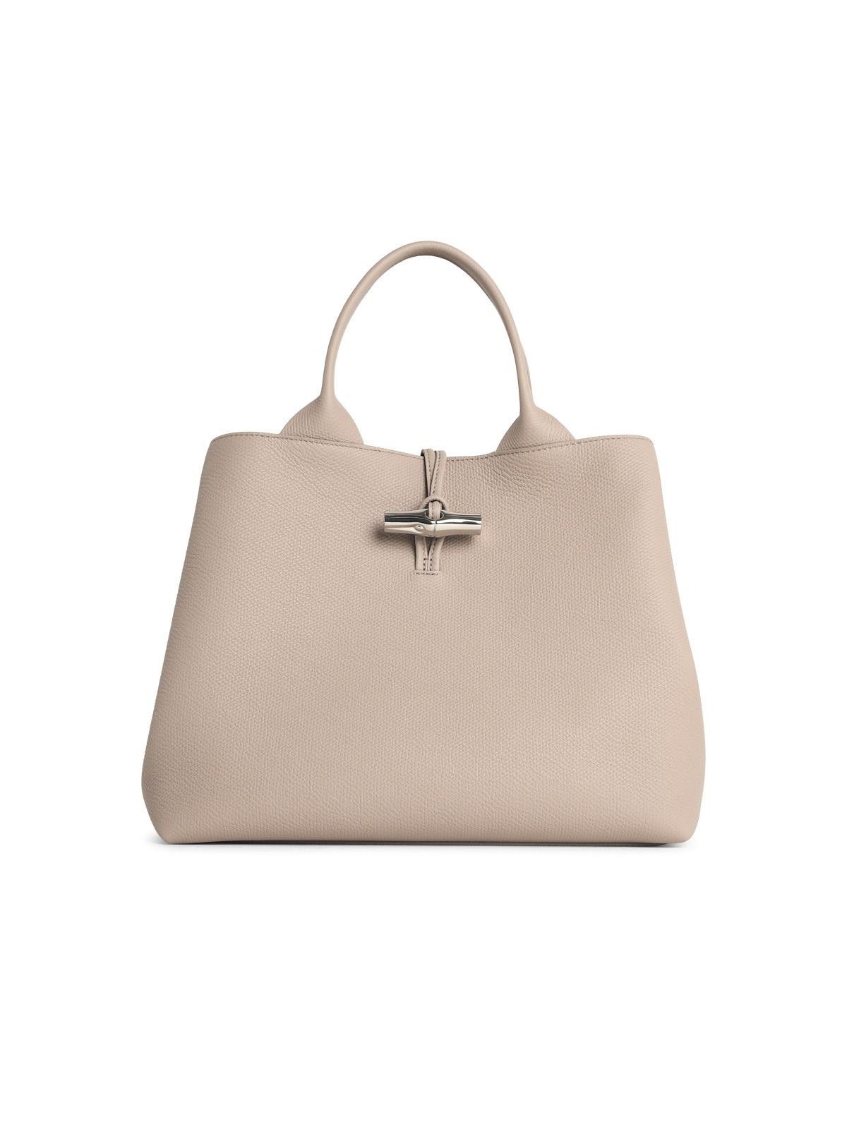 Longchamp LONGCHAMP Bag With 'L Le Roseau' Handle In Clay Leather Size ONE SIZE - 1 Thumbnail