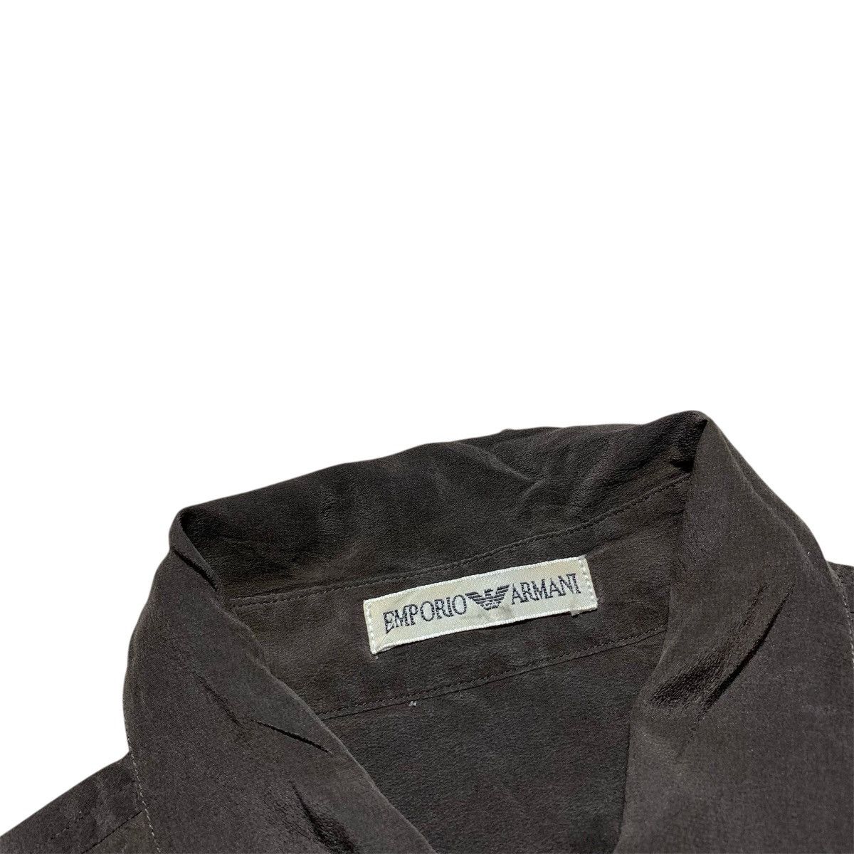 Armani Collezioni Vtg 90s Emporio Armani Shirt Collar Open Size US L / EU 52-54 / 3 - 2 Thumbnail