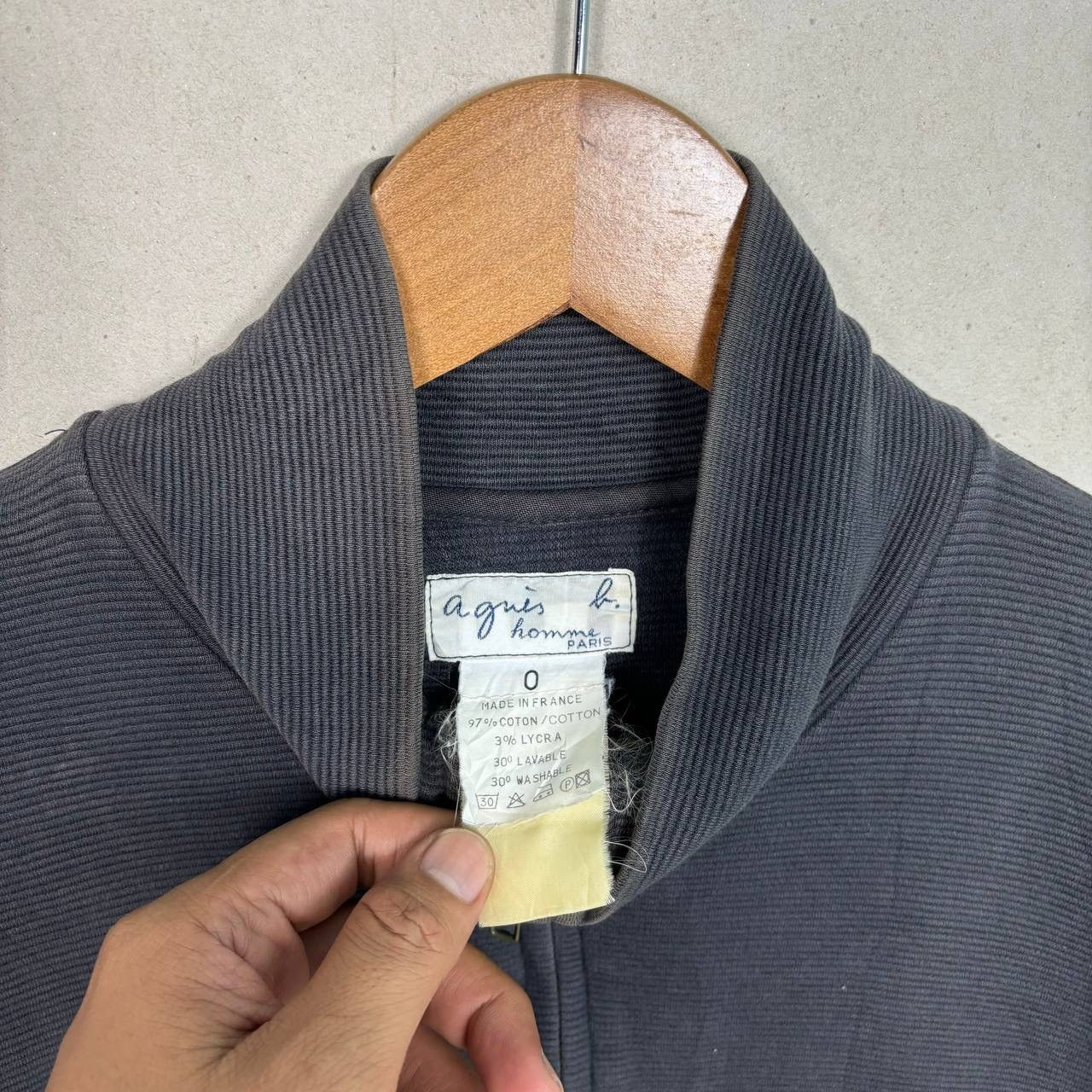 agnes b. Agnes B Full Zipper Sweater Light Jacket Grey Size US S / EU 44-46 / 1 - 6 Thumbnail