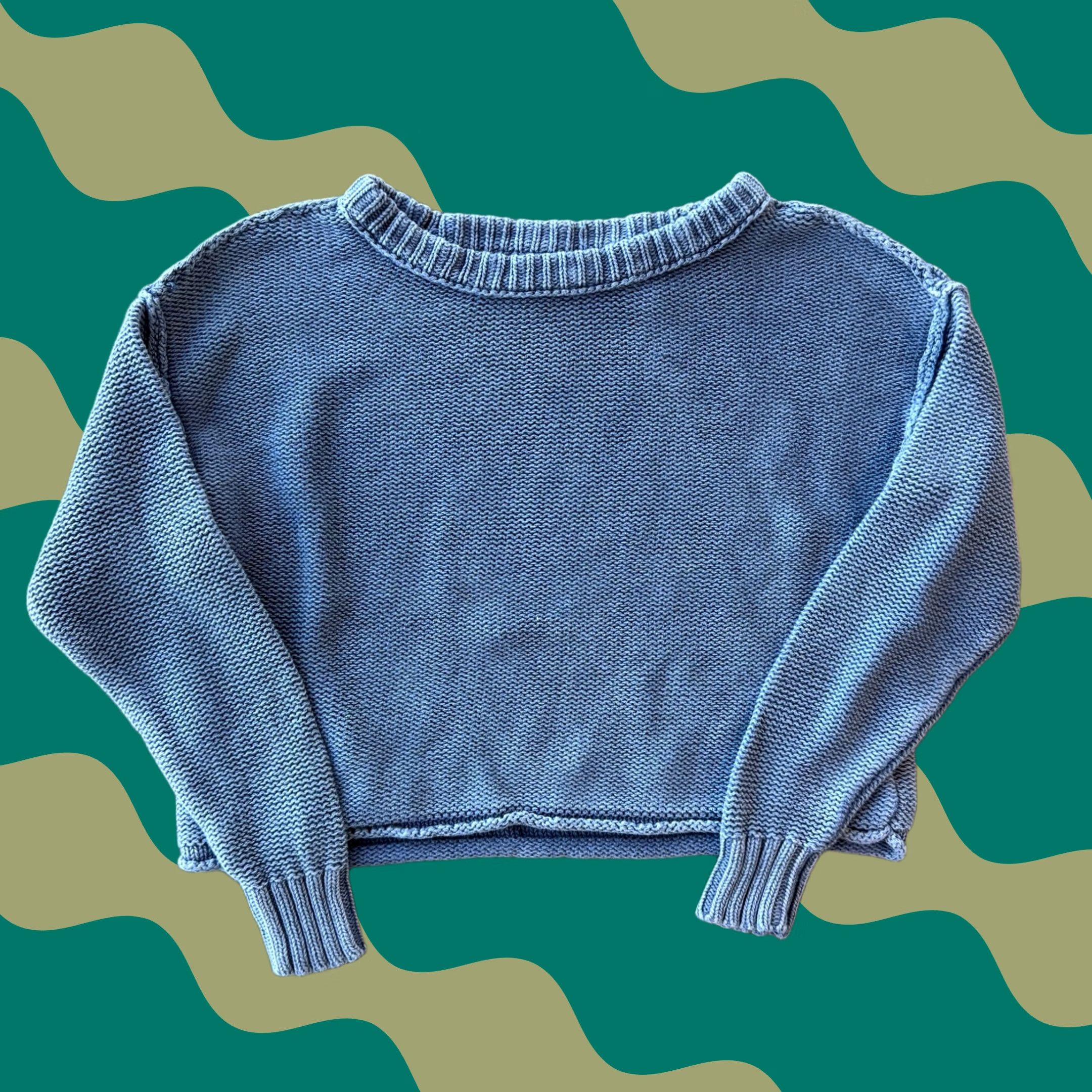 Vintage VINTAGE American Eagle Blue Knit Longsleeve Crewneck Sweater XS Women M Regular Pullover Modern Y2k Size M / US 6-8 / IT 42-44 - 1 Thumbnail