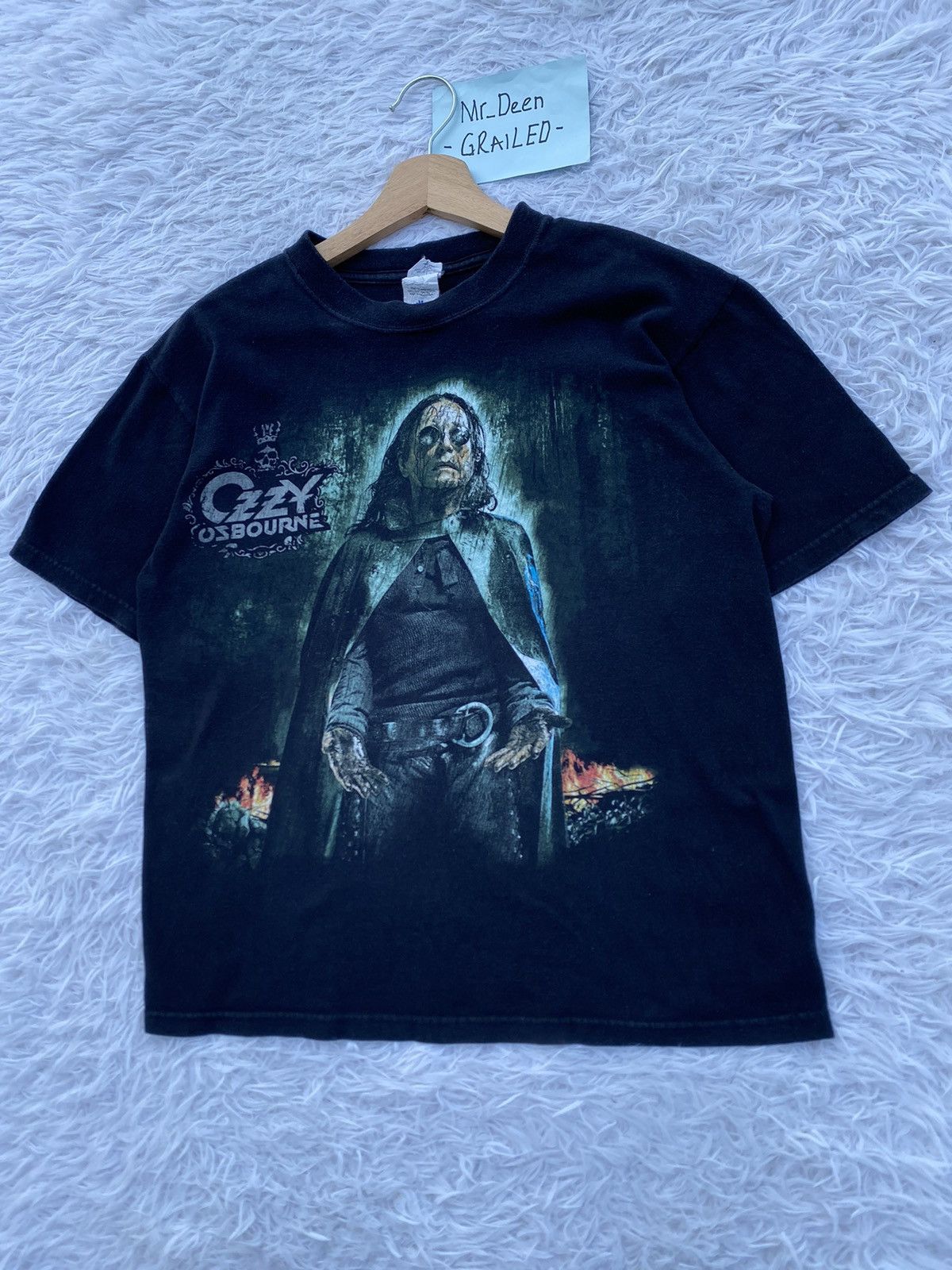 Band Tees Rare Vintage Ozzy Osbourne “Black Rain” Tshirt Size US M / EU 48-50 / 2 - 3 Thumbnail