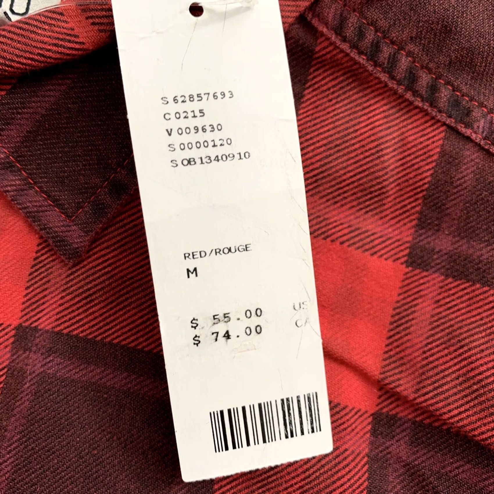Bdg BDG Button-Up Shirt Mens M Red Black Plaid Urban Outfitters NEW Shirt Mens M Red Black Plaid Urban Outfitters BDG Button-Up Shirt Size US M / EU 48-50 / 2 - 6 Thumbnail