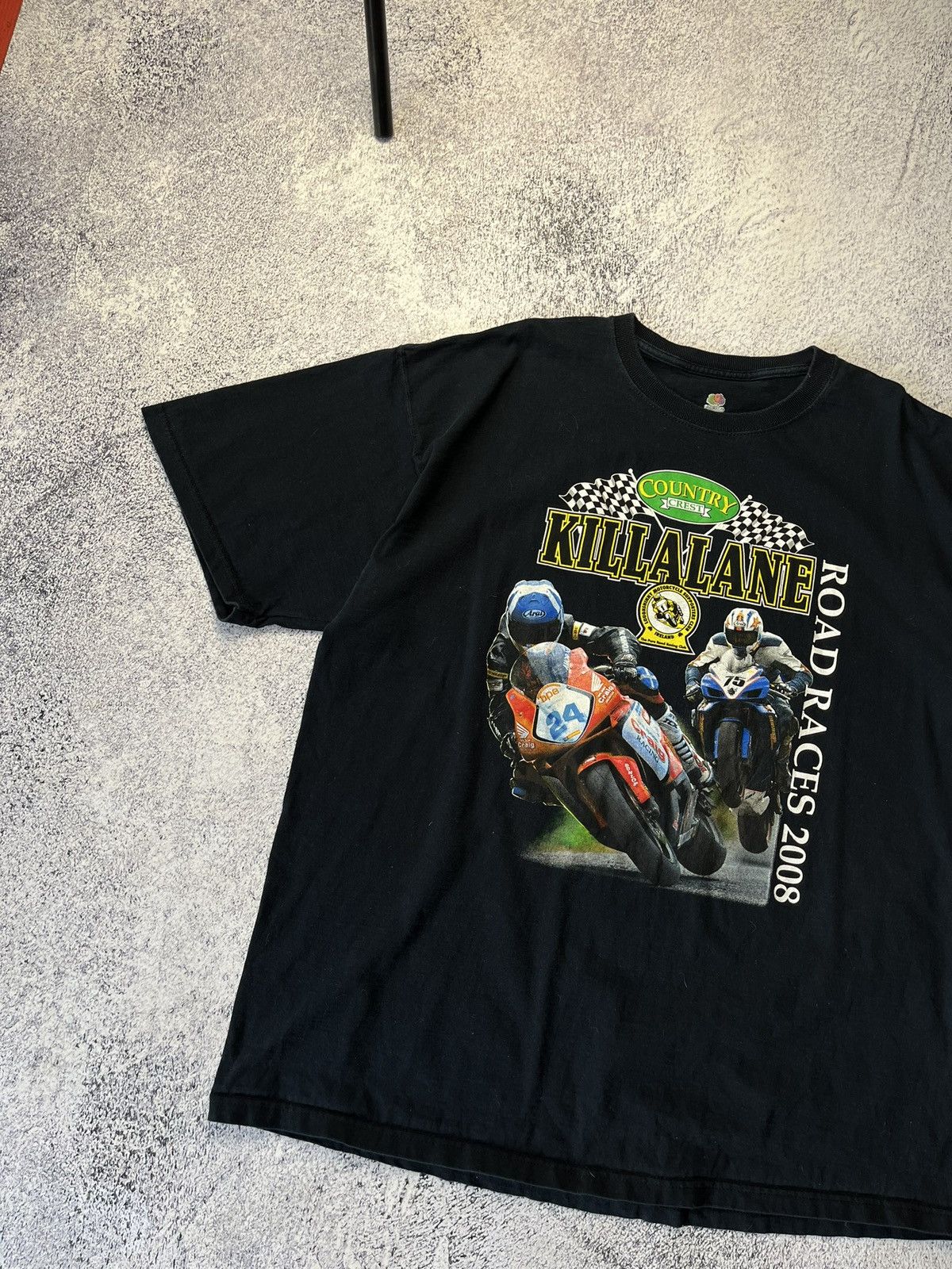 Other Vintage Moto Racing T Shirt Killalane Road Races 2008 Size US XXL / EU 58 / 5 - 2 Thumbnail