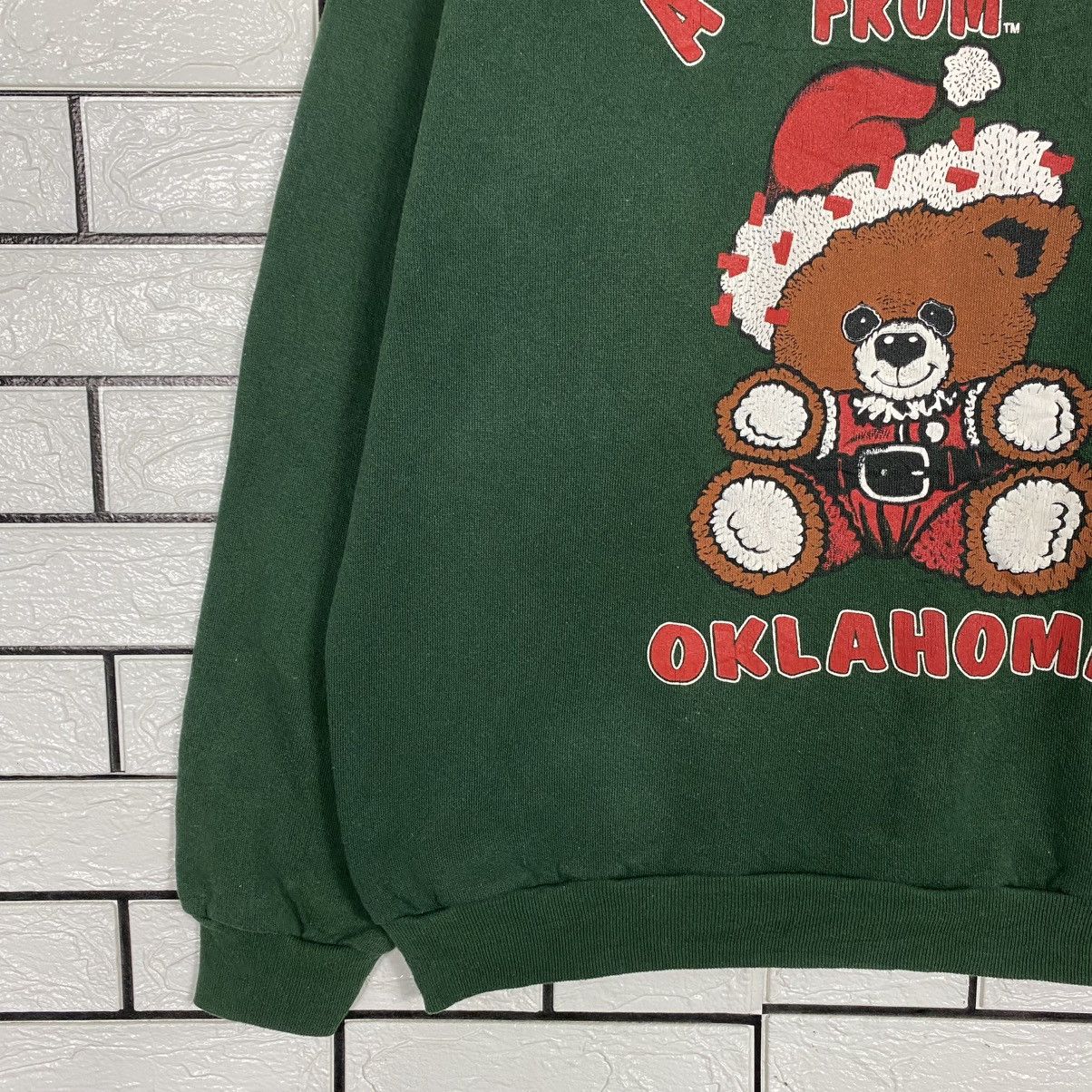 Vintage 🔥VINTAGE SWEATSHIRT TULTEX USA OKLAHOME BIG LOGO Size US L / EU 52-54 / 3 - 4 Thumbnail