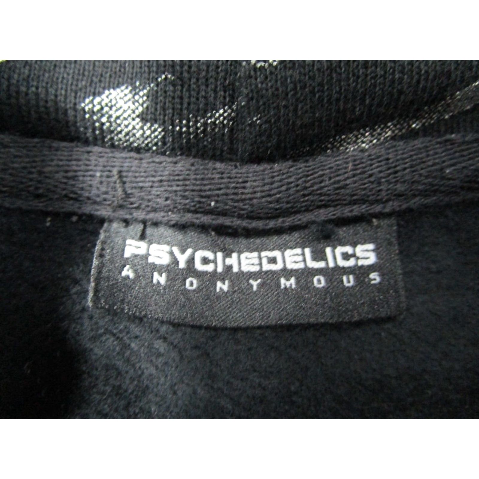 KangaROOS Psychedelics Anonymous Hoodie Women Large Black Pullover AOP Zebra Kangaroo Size L / US 10 / IT 46 - 3 Thumbnail