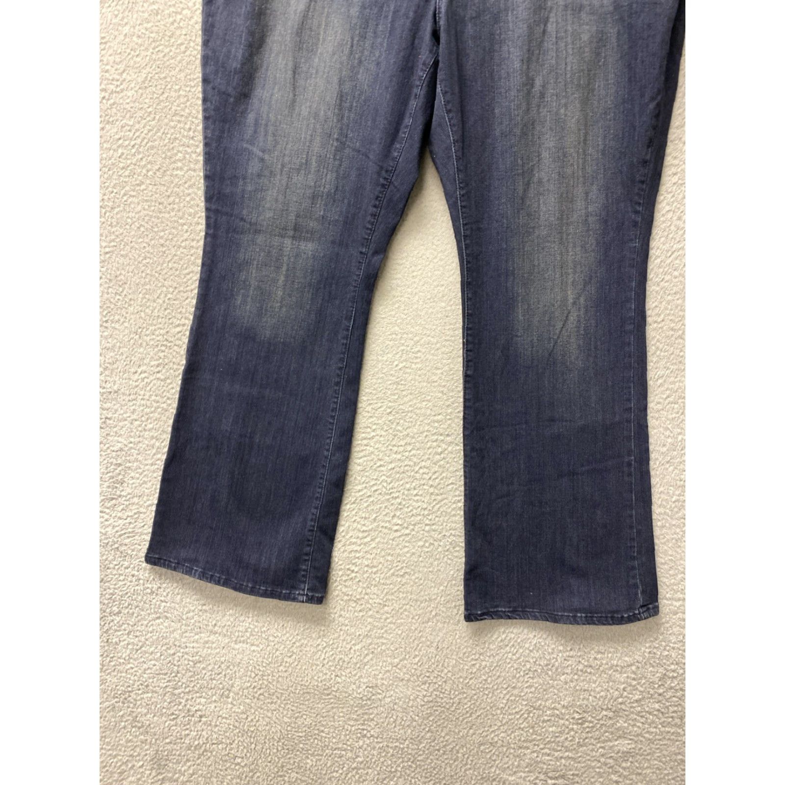 Vintage EVRI Women 24W Short Mid Rise Jegging Stretch Soft Zip Plus Dark Blue Size 30" / US 8 / IT 44 - 2 Thumbnail
