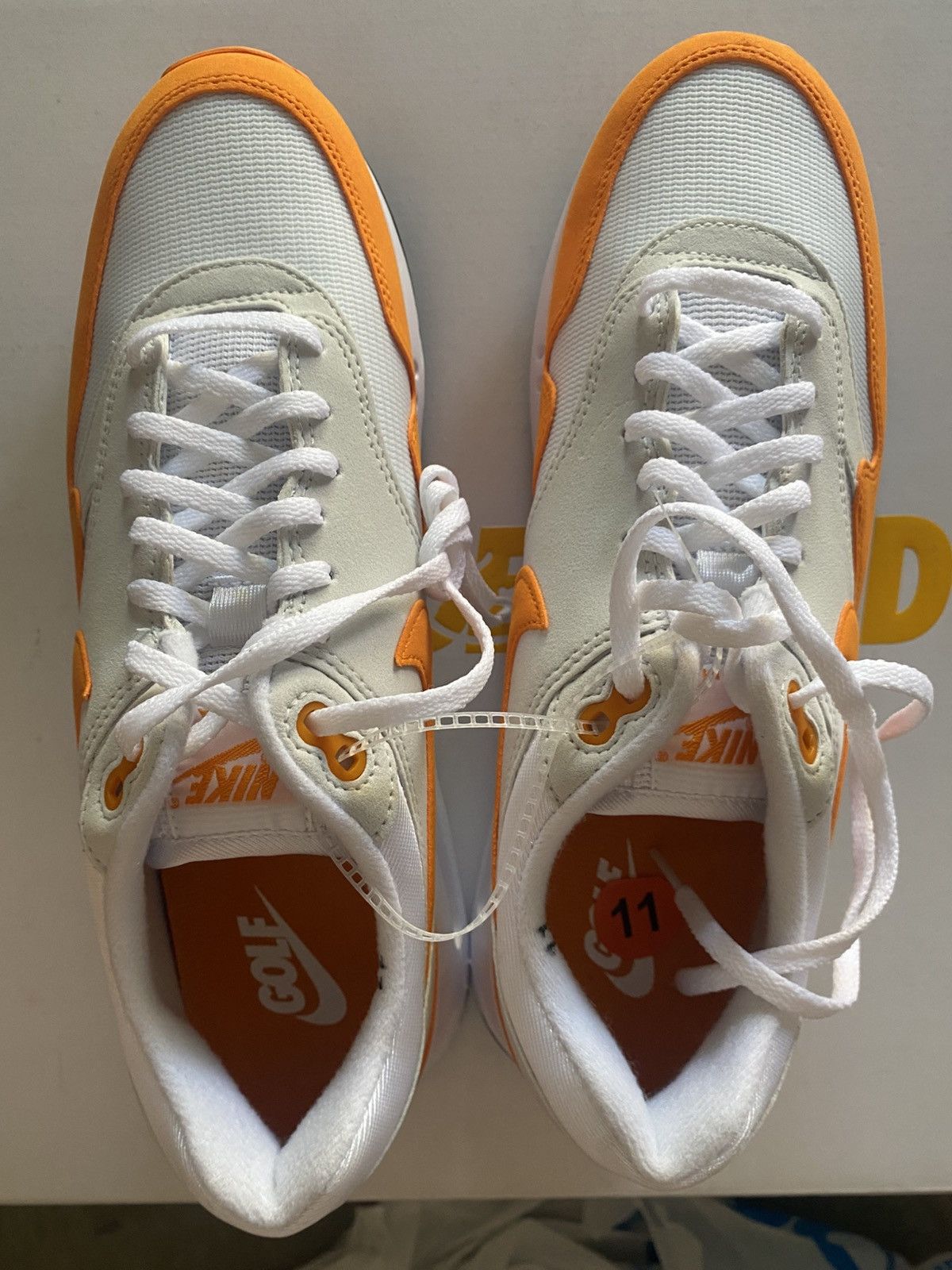 Nike Nike Air Max 1 Orange Golf Size US 11 / EU 44 - 1 Thumbnail