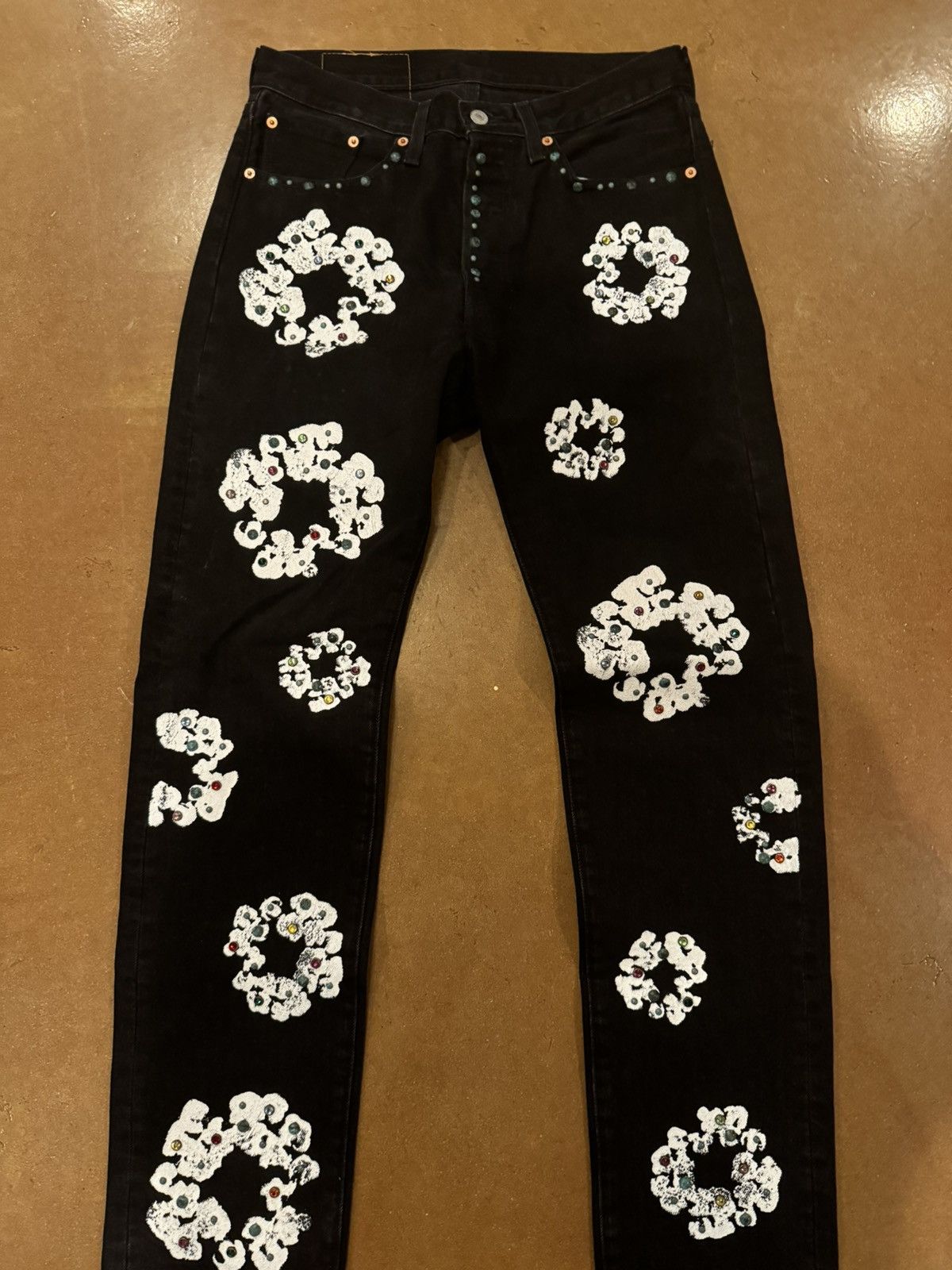 DENIM TEARS Rhinestone denim tears Size US 30 / EU 46 - 1 Thumbnail